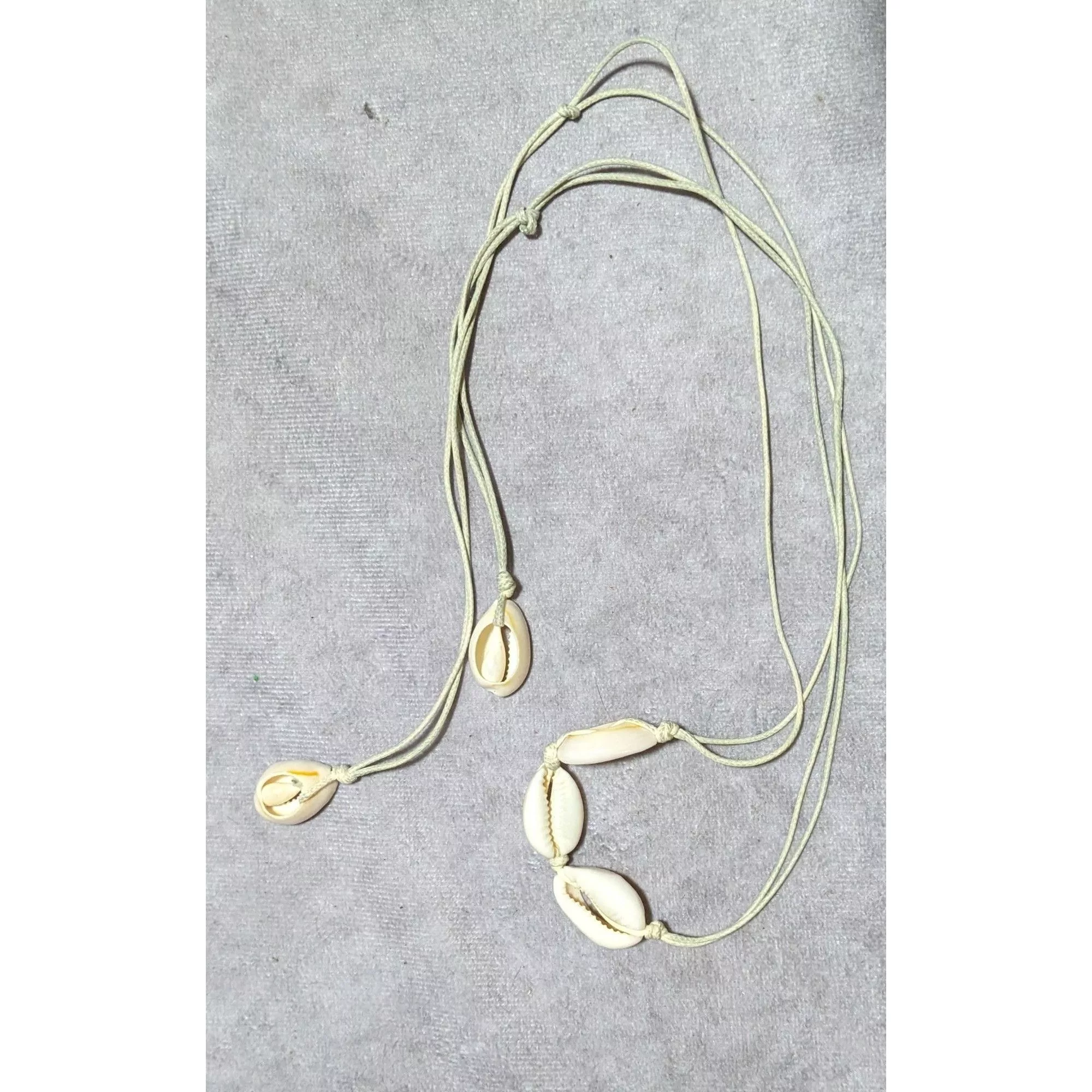 Other Necklaces Other Handmade Cowrie Shell Wrap Necklace White