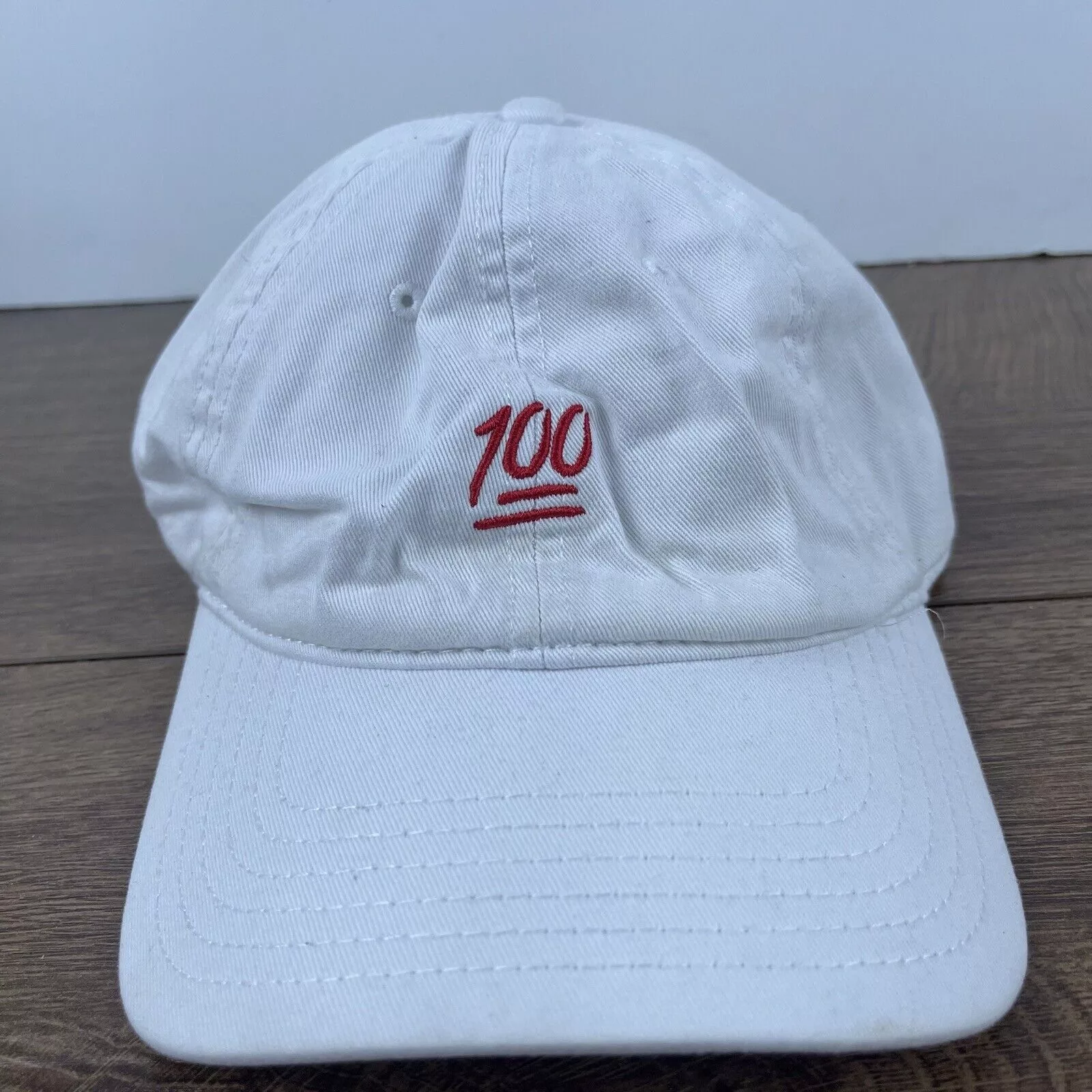 Other Hats Other 100 Hat One Hundred Hat Adjustable Hat White Adjustable Hat