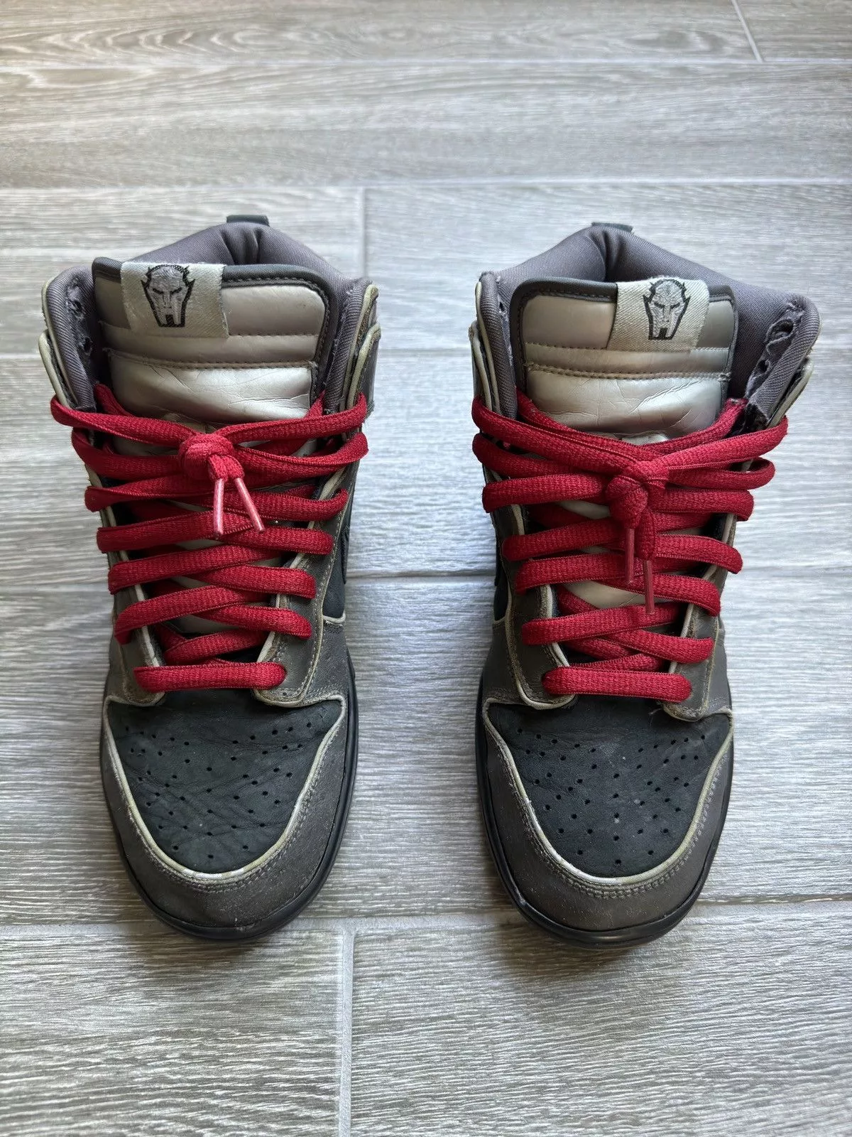 MF Doom Hi Top Sneakers MF Doom × Nike Nike sb dunk MF doom Black