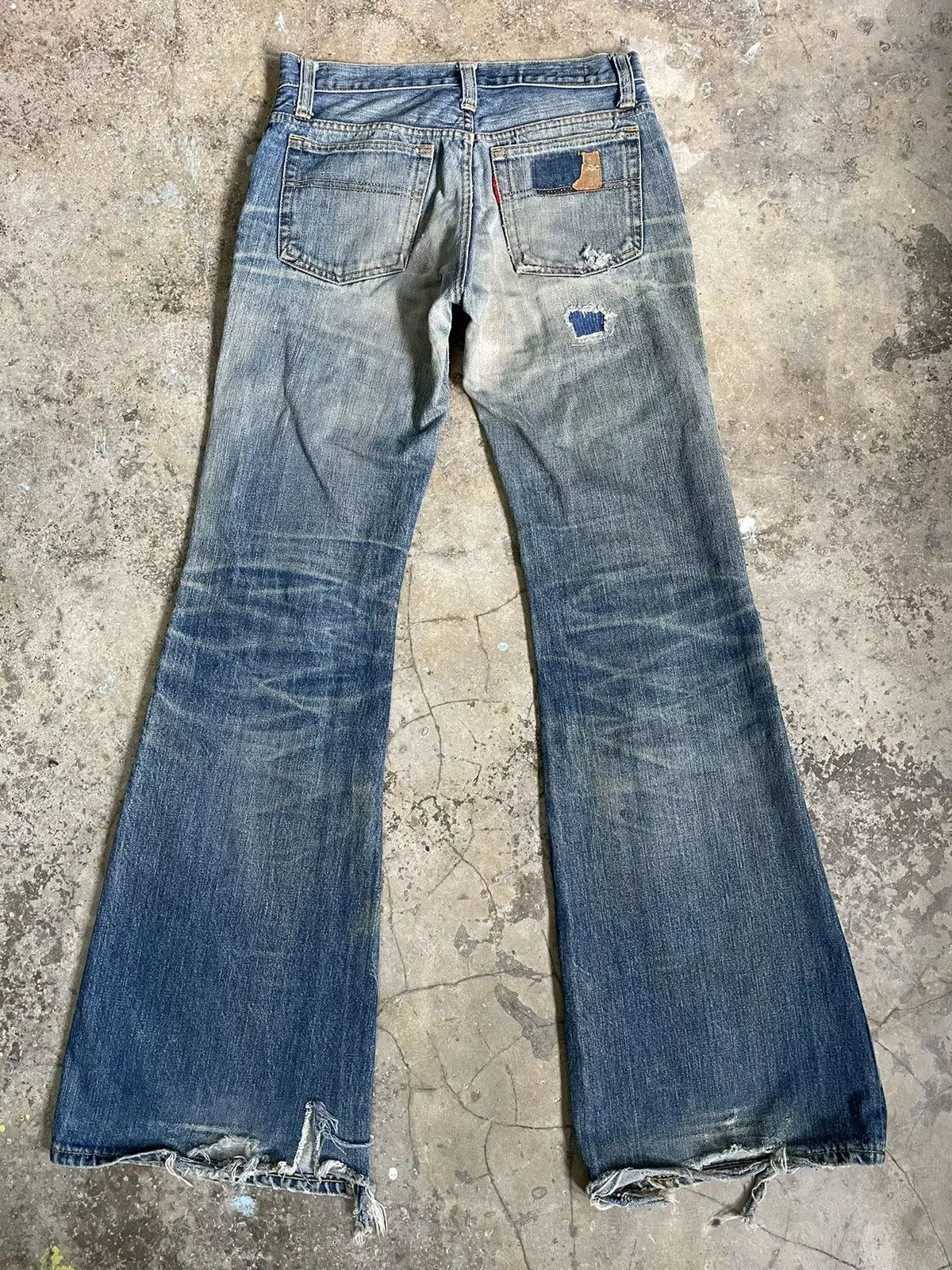 Big John Denim Vintage Big John Flared Pants Blue