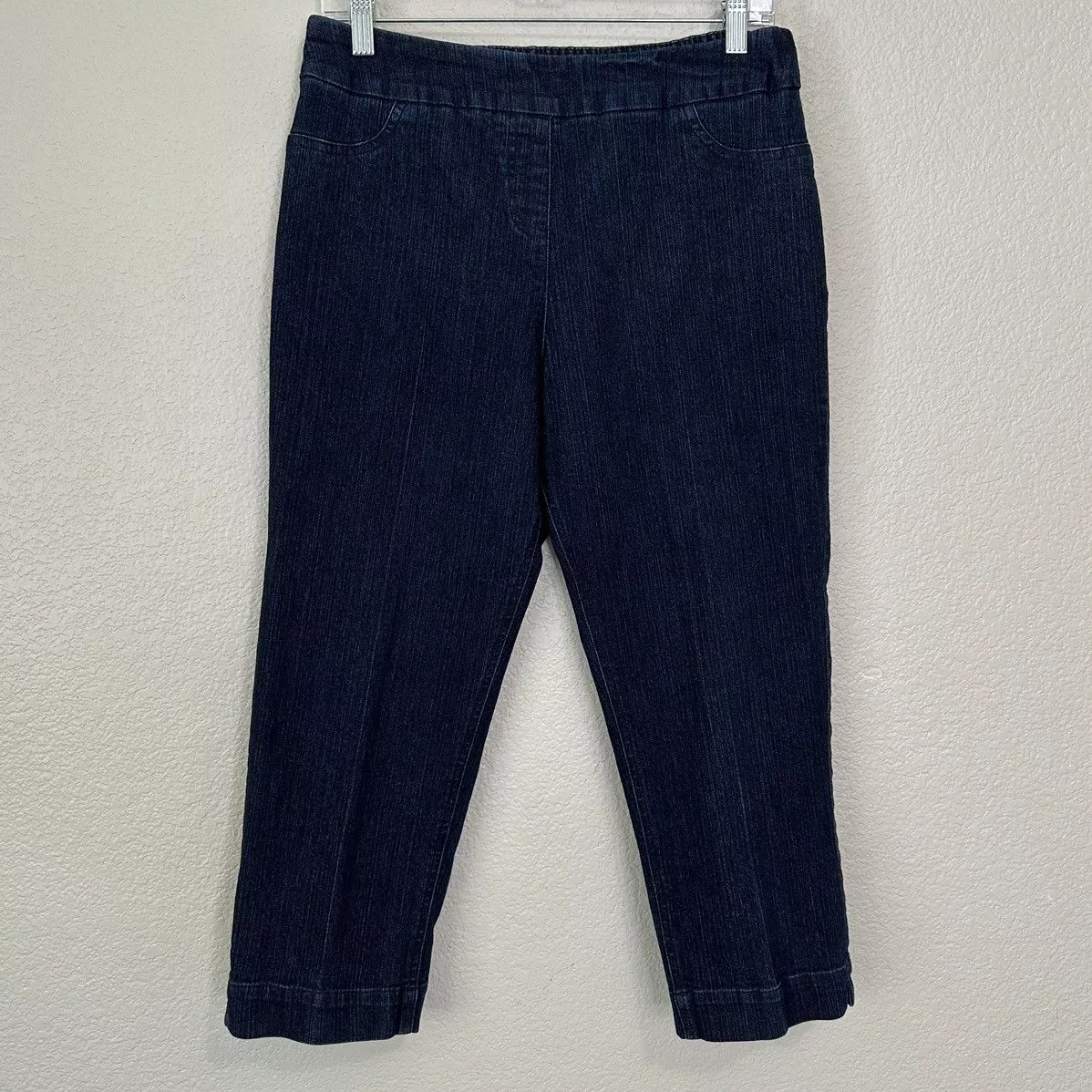 Other Pants Other Soft Surroundings Blue Denim Stretch Capri Pull-On Pants