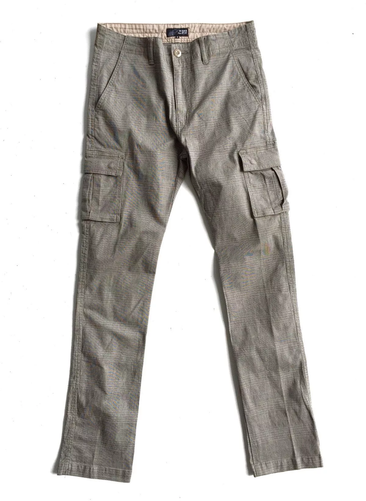 Beams Plus Casual Pants Beams Plus Japanese Brand BEAMS Cargo Checkered Pants Black