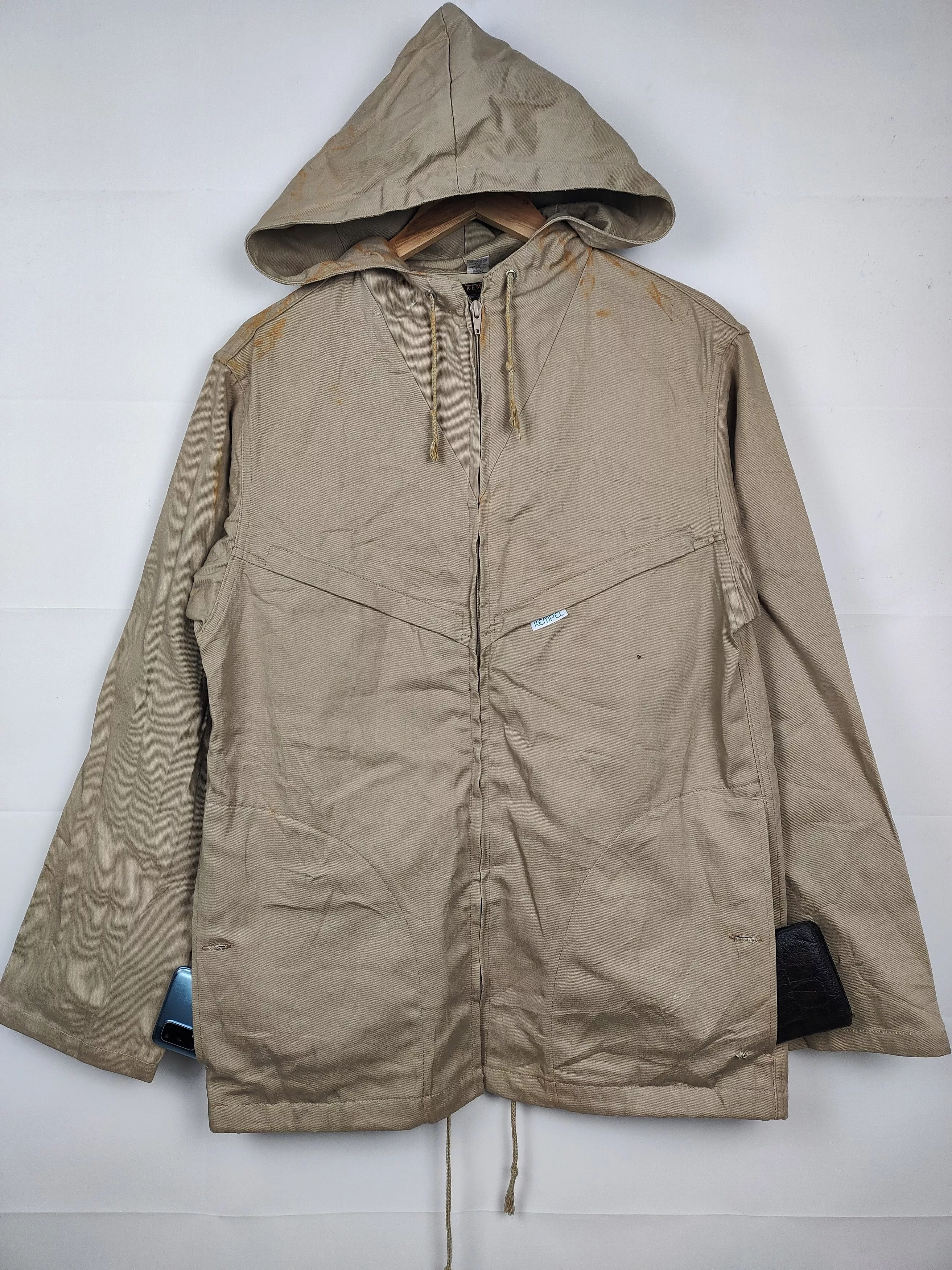 Other Parkas Other Vintage Kempel Germany Distressed Hooded Zipper Jacket Brown Gorpcore