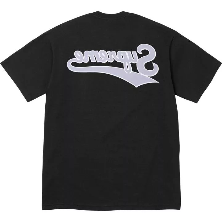 Supreme Short Sleeve T Shirts Supreme Backwards Tee Black