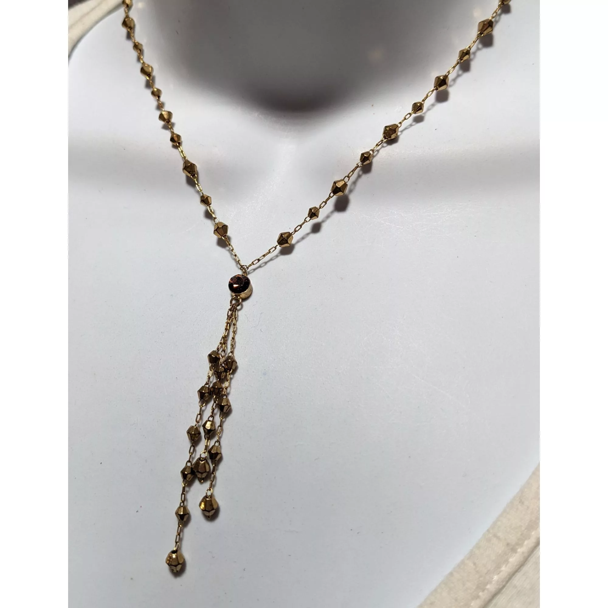 Other Necklaces Other Y2K Icing Gold Beaded Tassel Necklace