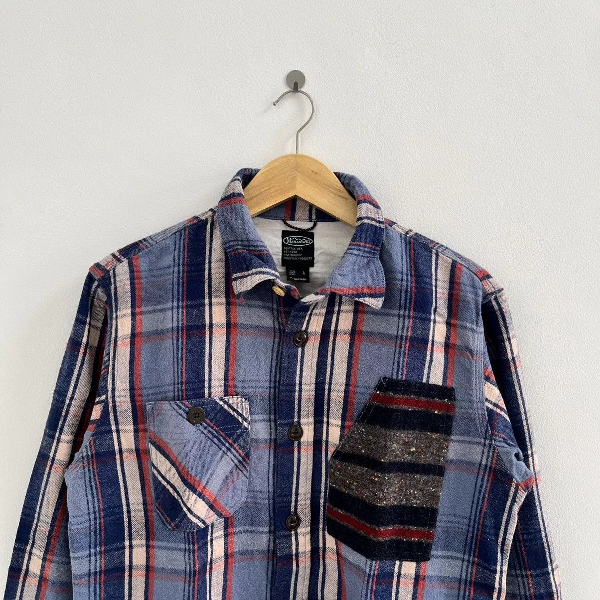 Manastash Shirts Button Ups Manastash Flannel Blue