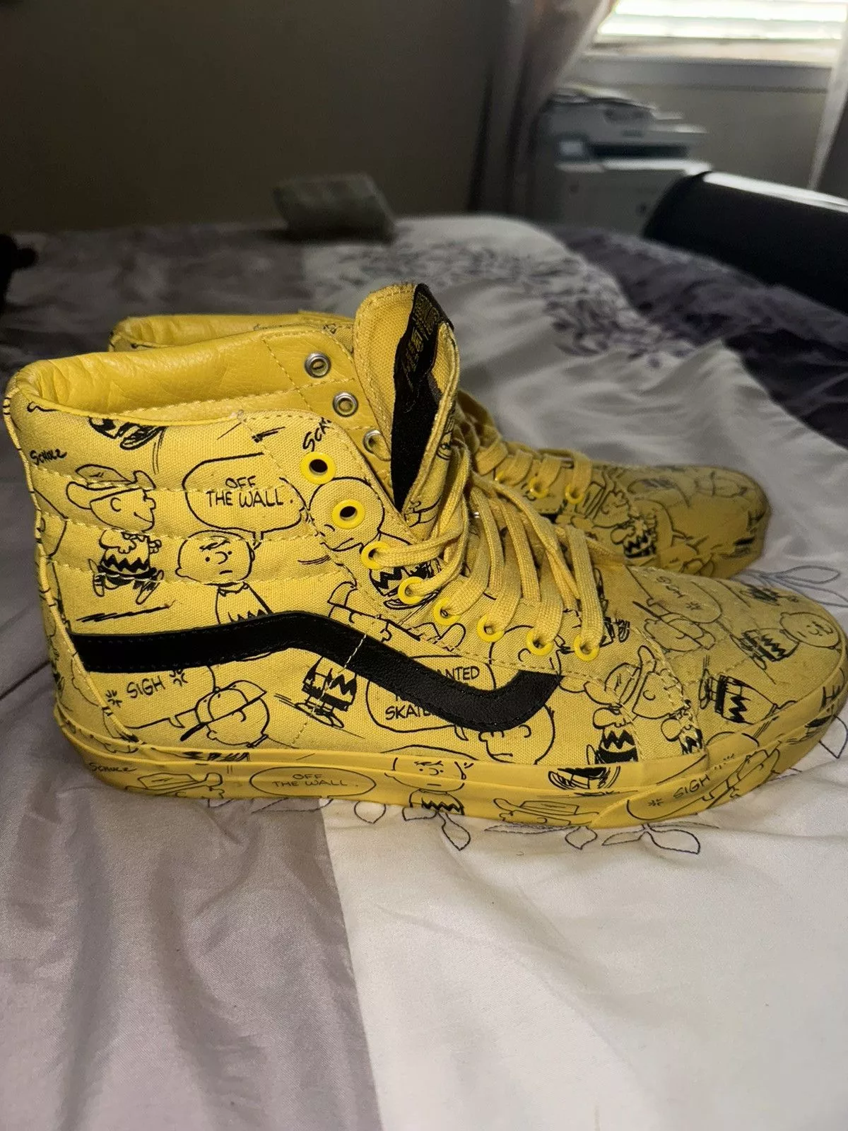 Vans Hi Top Sneakers Vans Rare Peanuts x Sk8-Hi 'Charlie Brown Maize' Yellow