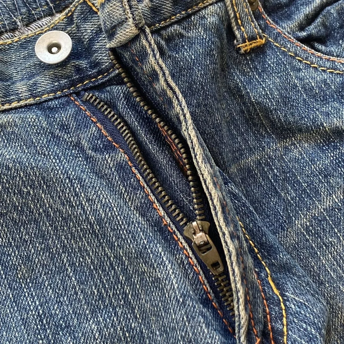 Japanese Brand Denim Japanese Brand Distressed denim straight leg Blue Streetwear