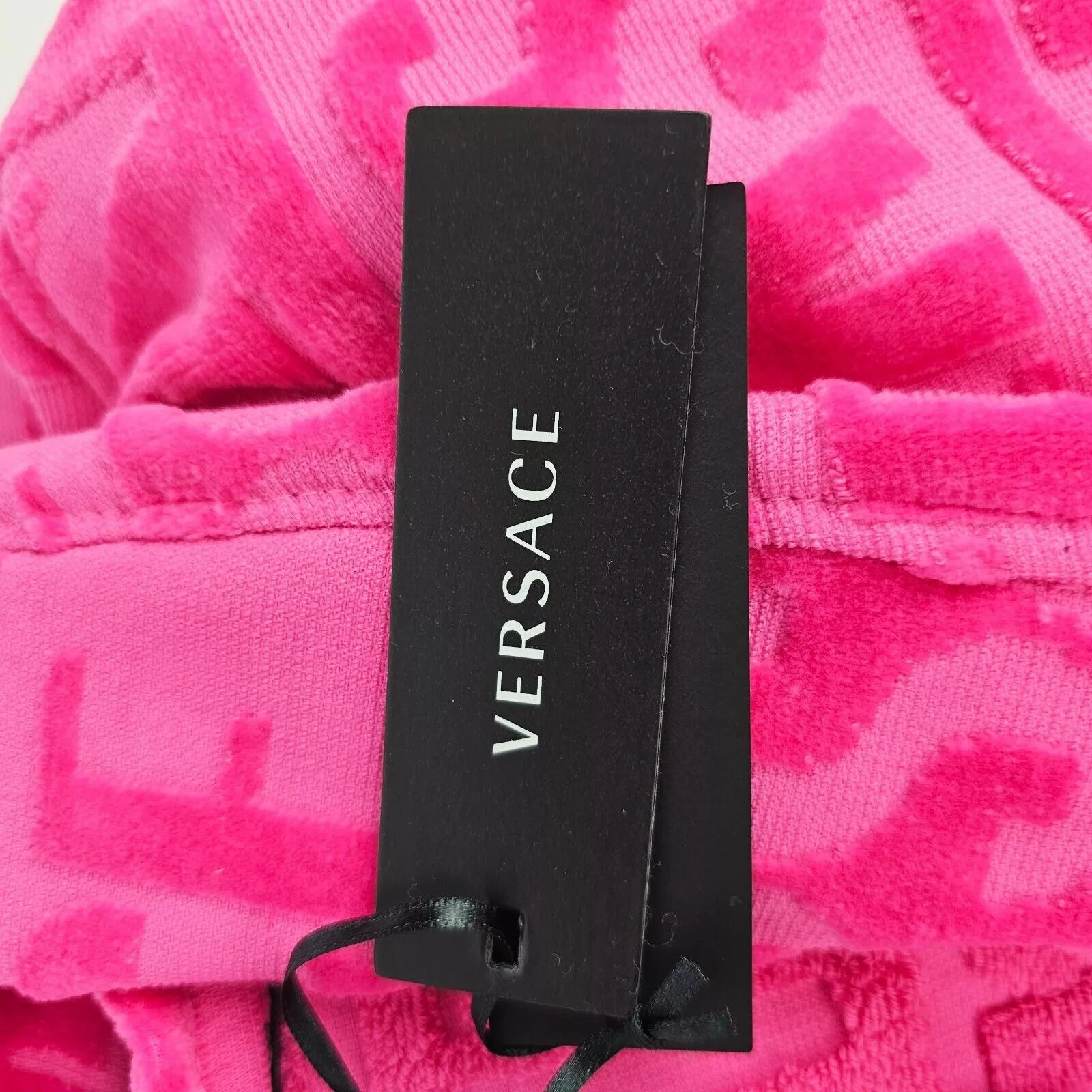 Versace Light Jackets Versace Baroque Print Pink Long Bathrobe New M