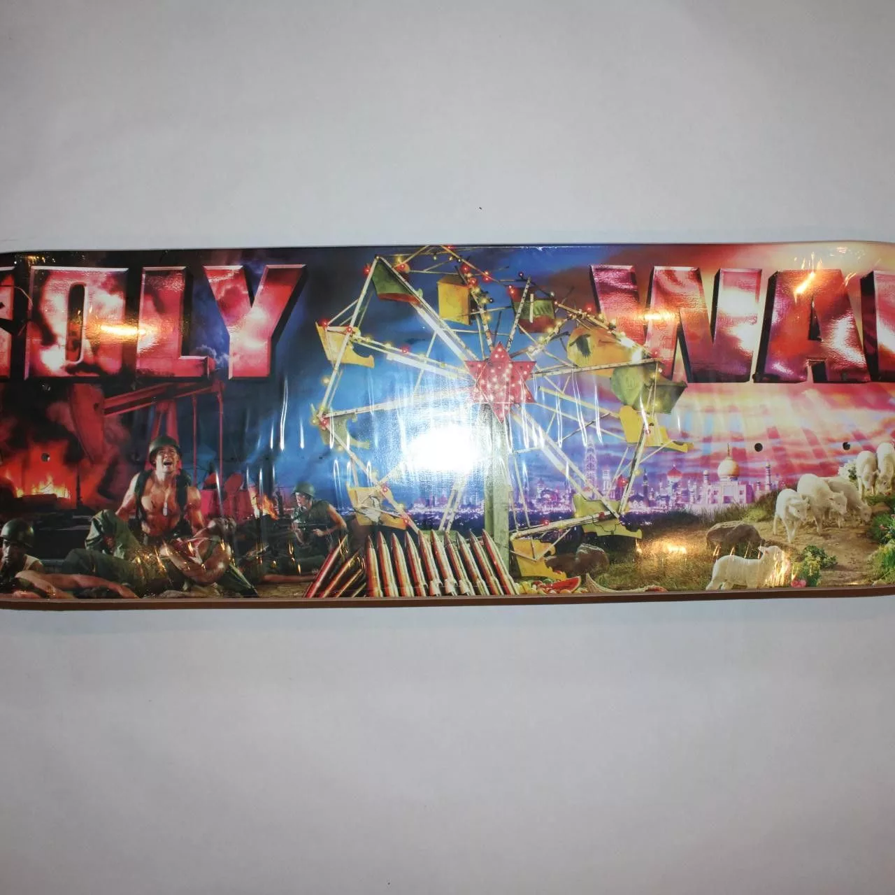 Supreme Supreme Supreme Holy War Skateboard Deck Black