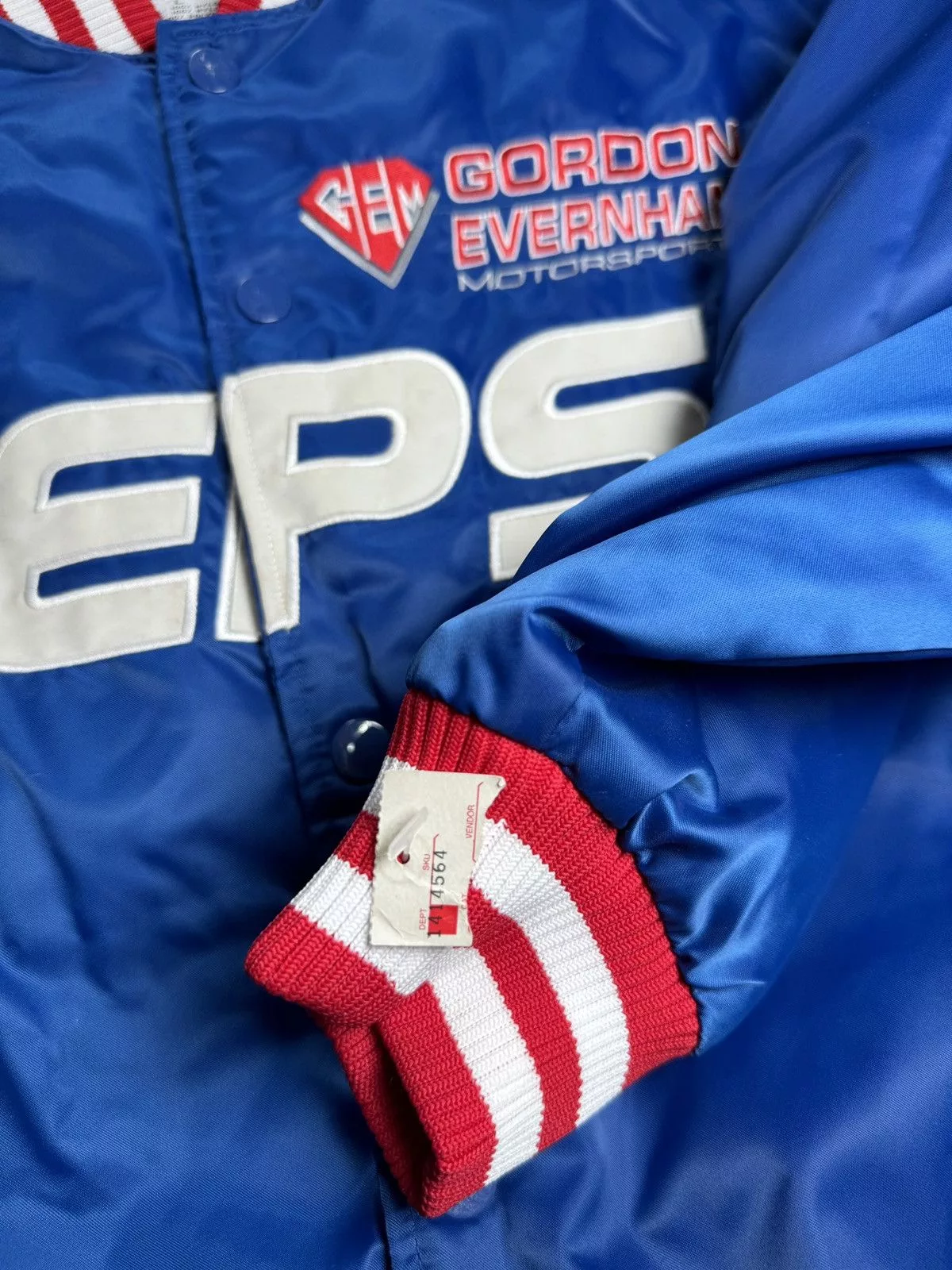 Chase Authentics Bombers Chase Authentics × Vintage NASCAR Chase Authentics Pepsi #24 Jeff Gordon Blue Jacket