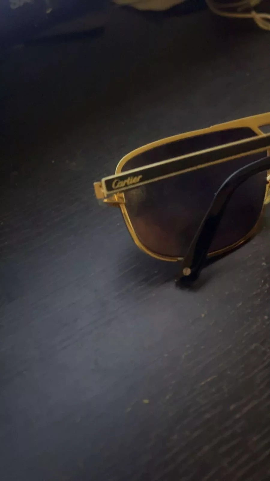 Cartier Glasses Cartier Aviator Gold