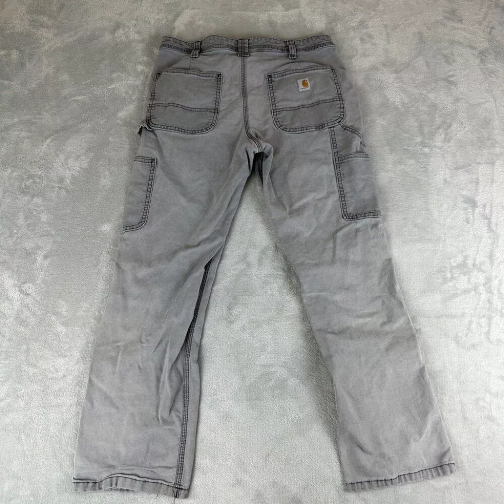 Carhartt Jeans Carhartt Original Fit Grey Cargo Jeans Women’s Size 10 Gray