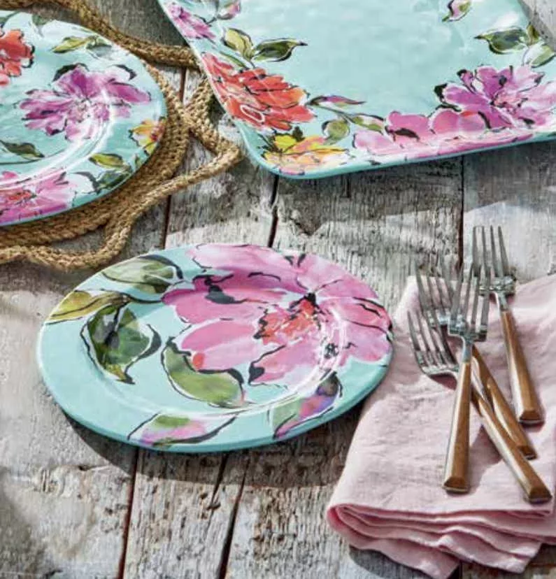 In Bloom Melamine Salad Plate