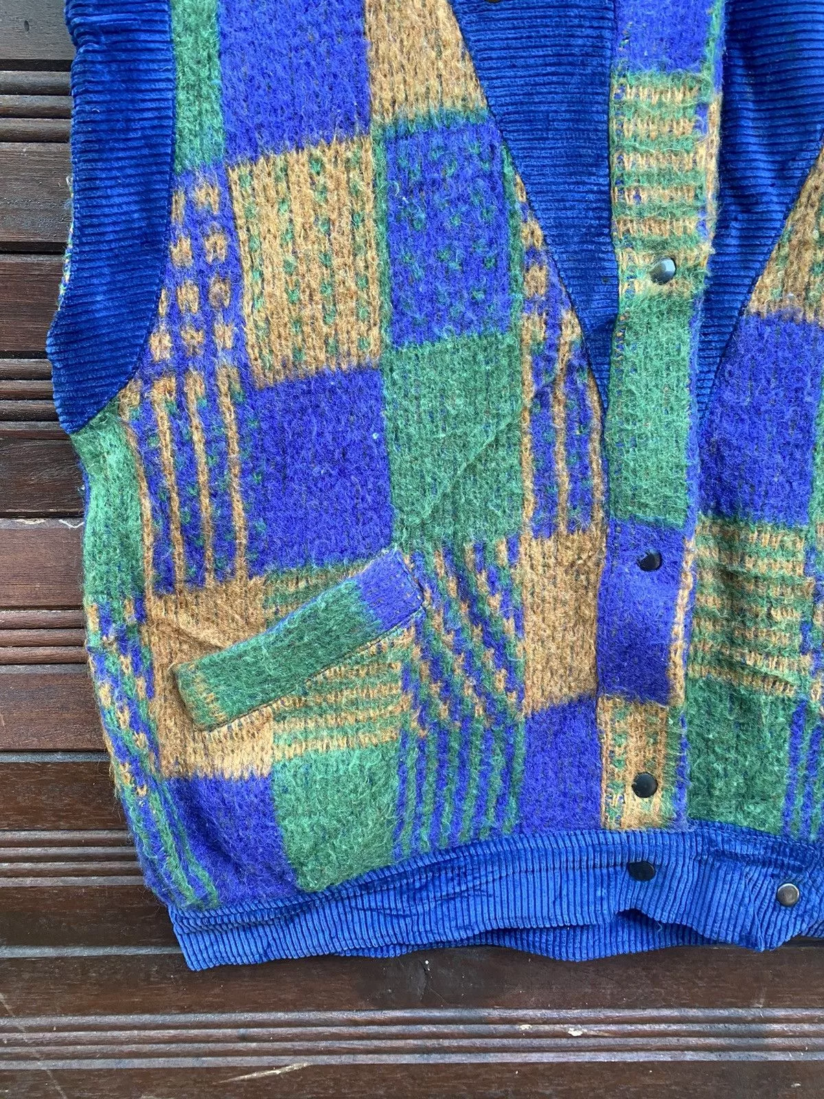 Designer Vests Designer × Vintage Vintage Creola Vests like Patchwork Wool Multi Avant-Garde