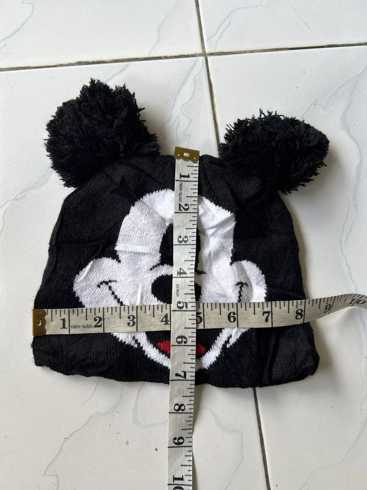 Mickey Mouse Hats Mickey Mouse × Other Bunny Horn devil Mickey beanie hats Black Streetwear