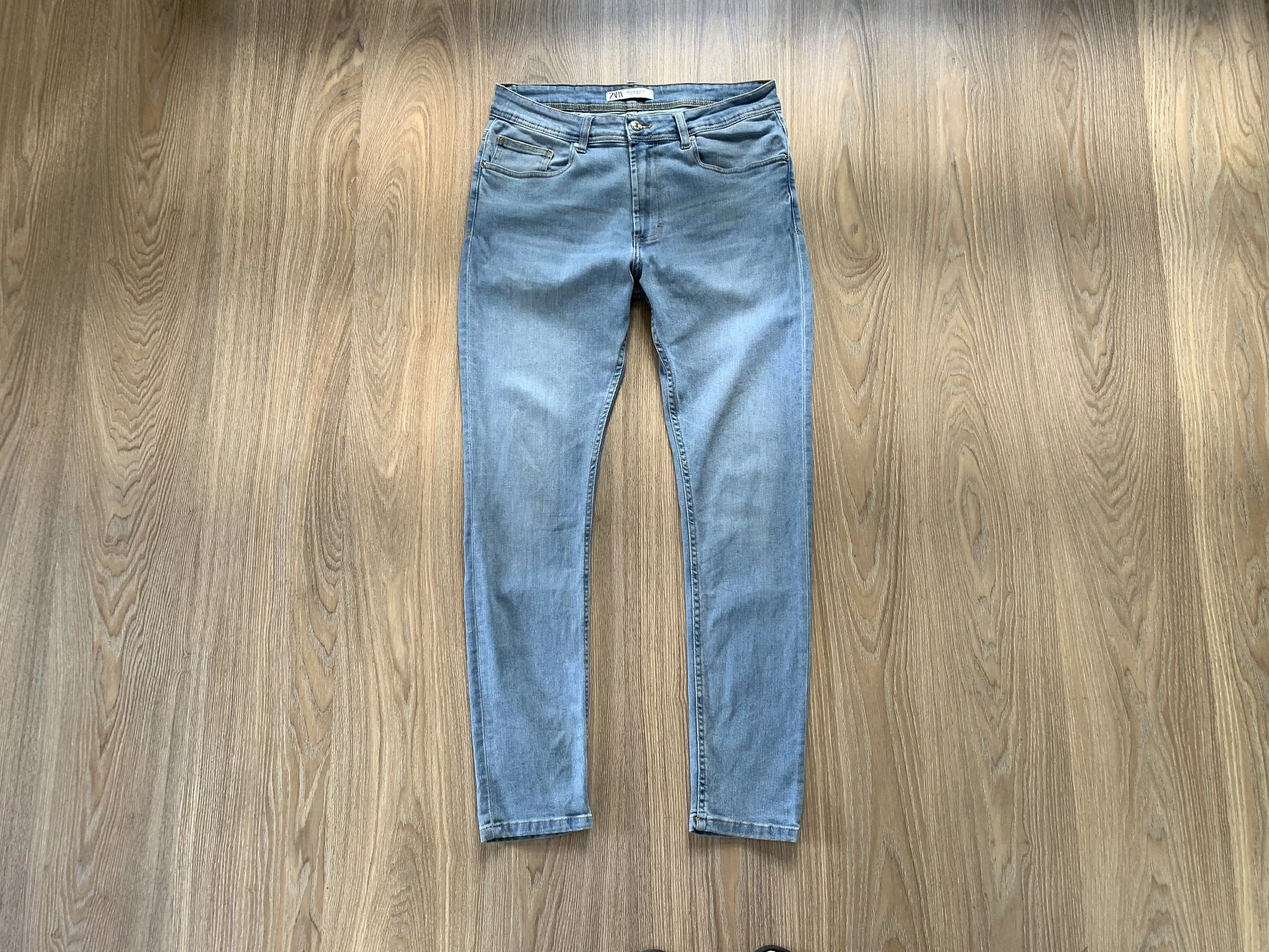 Zara Denim Zara Man Light Blue Stretch Jeans Streetwear