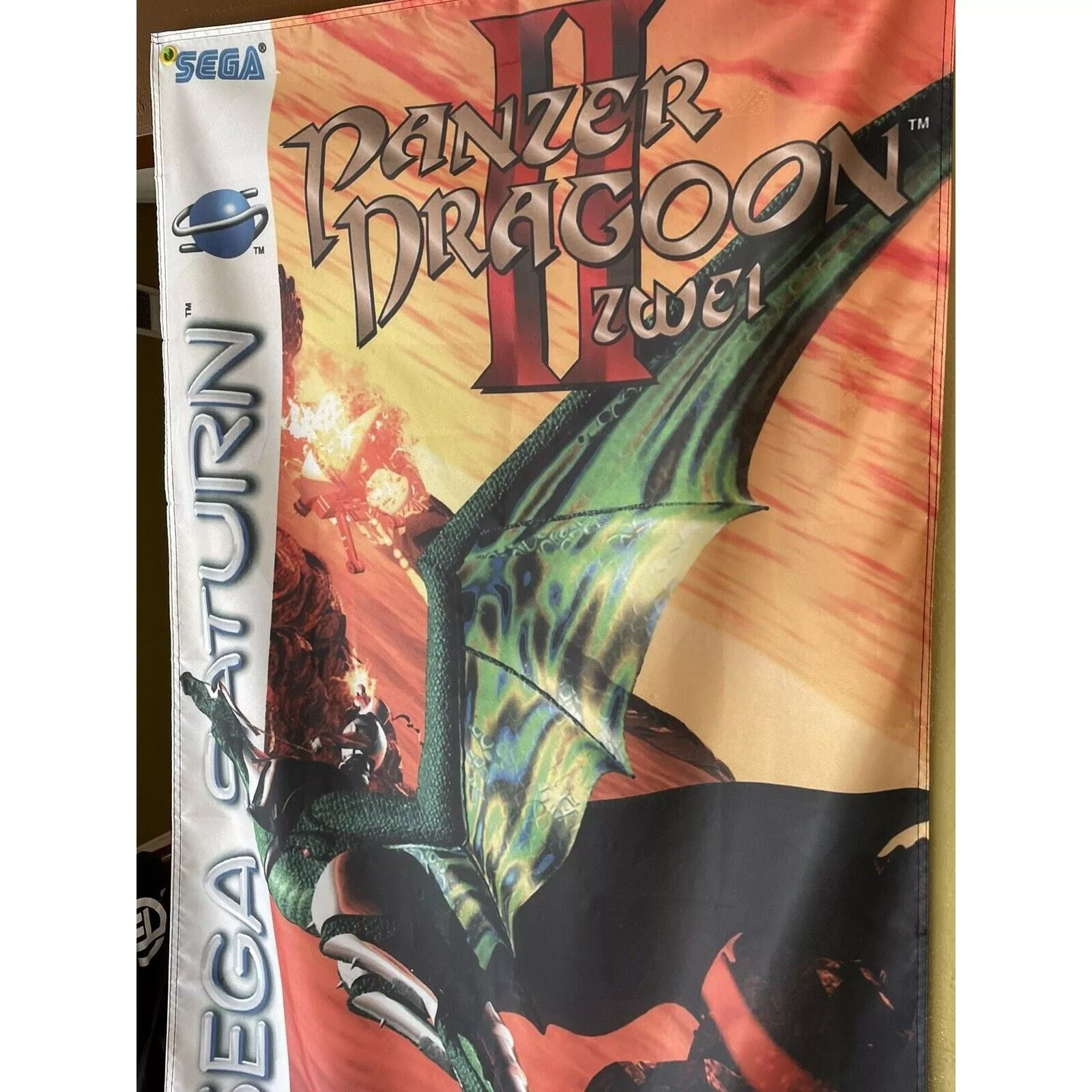 Other Miscellaneous Other Panzer Dragoon II Zwei 5ft Flag Sega Saturn 1996 Poster Multi