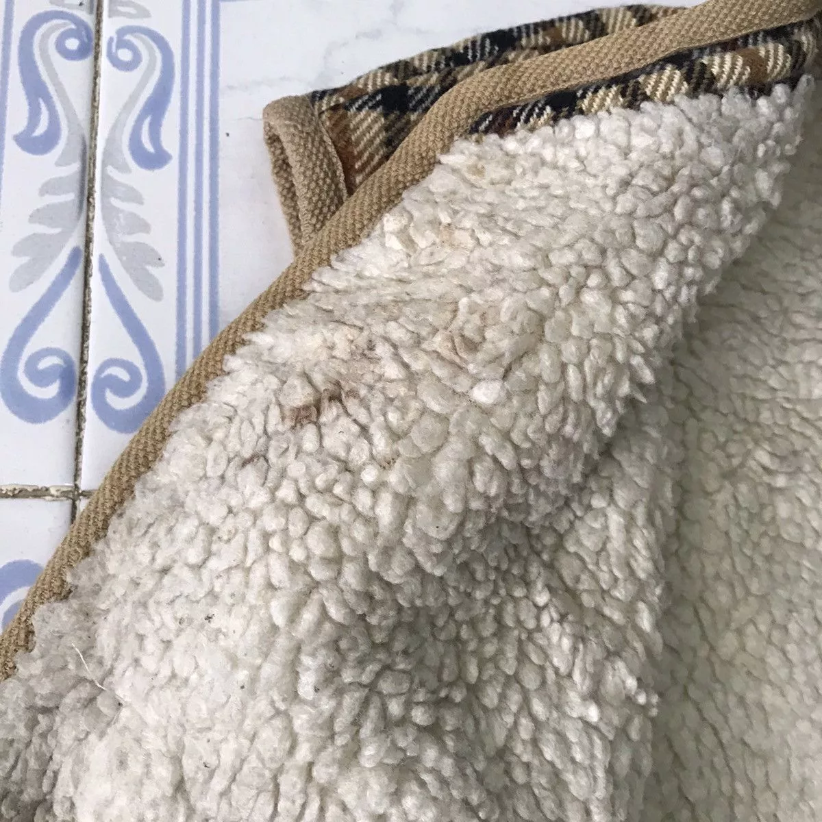 DAKS Vests Daks England Vest Fleece Sherpa Multi