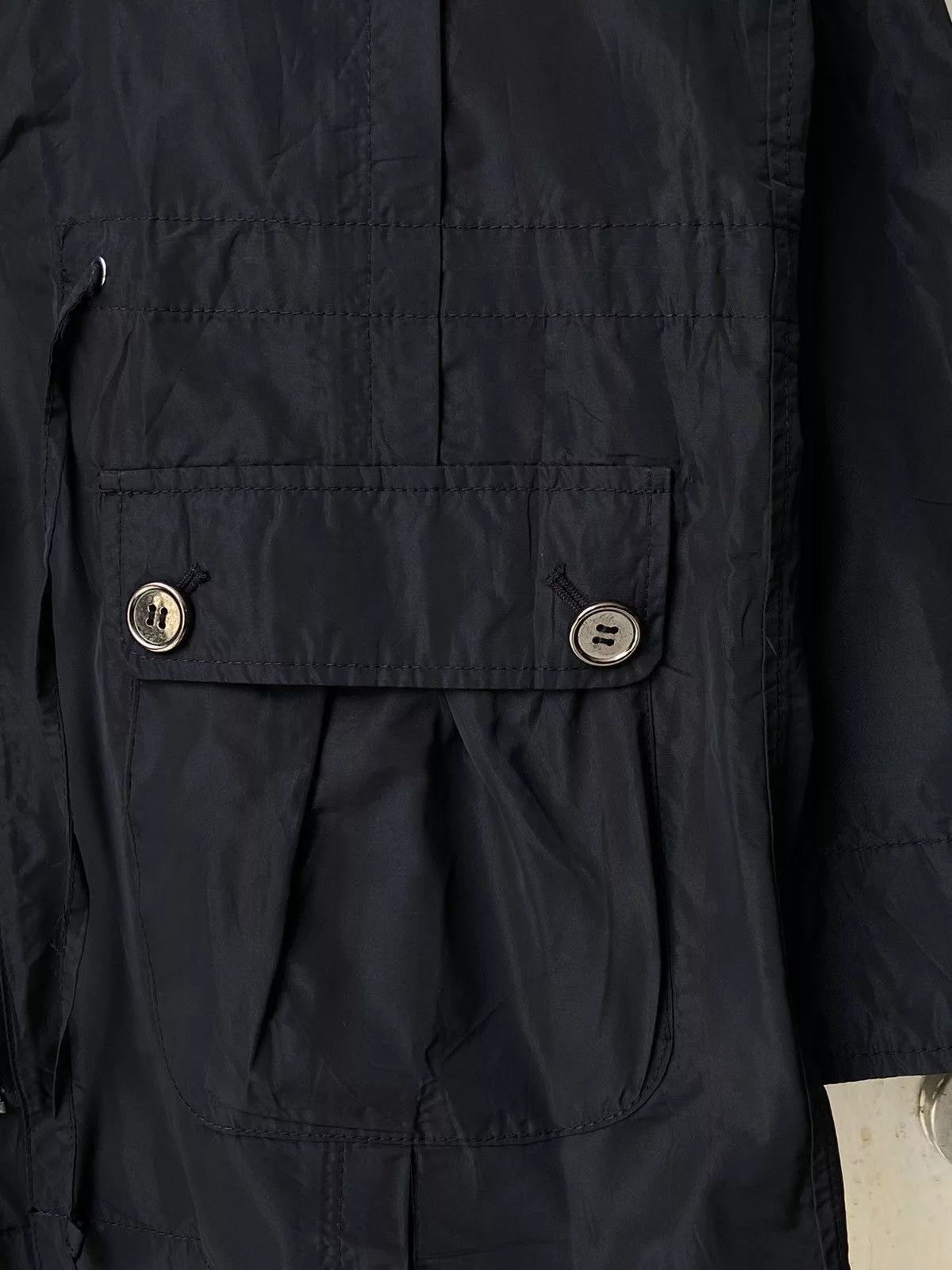 Issey Miyake Light Jackets Issey Miyake SPECCHIO Black Zipper Jacket