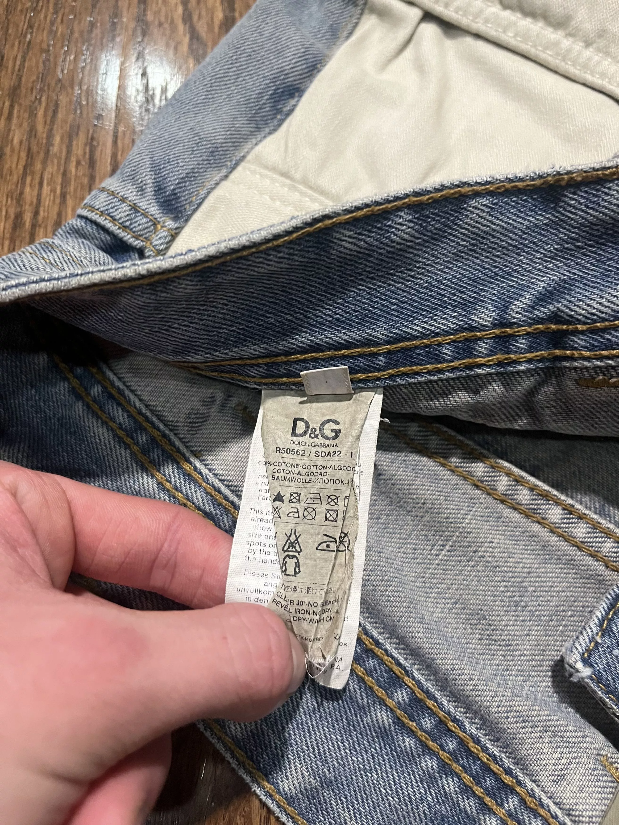 Dolce & Gabbana Denim Dolce & Gabbana Undone Double Layered Jeans Multi