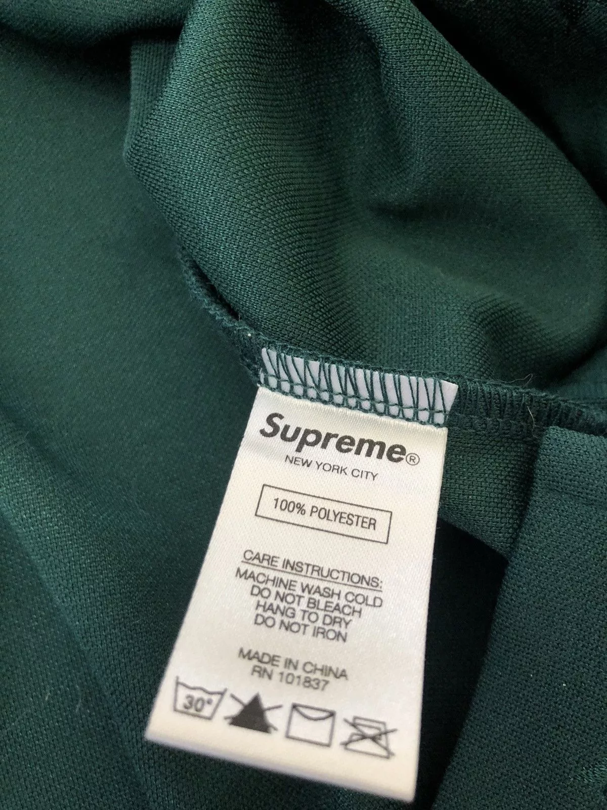 Supreme Light Jackets Supreme Track Half Zip Pullover (Green)