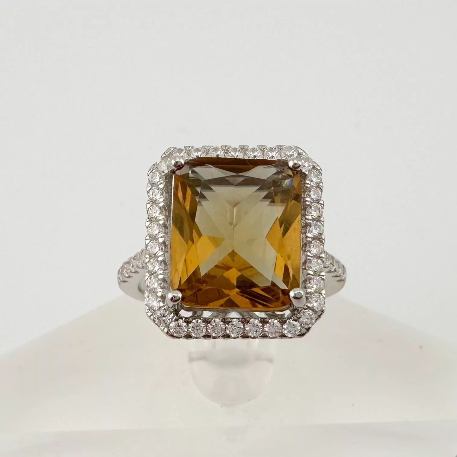 Other Rings Other Elegant Emerald Cut Lab Created Sultanite Ring - Beautiful D Multi