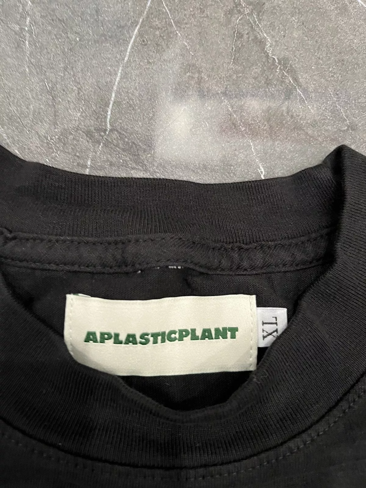 Complex Short Sleeve T Shirts ComplexCon Aplasticplant A Plastic Plant Tree T Shirt 2022 Black Streetwear