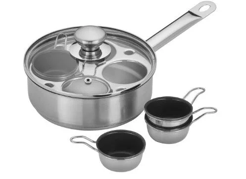 --4 Cup SS Egg Poacher 1.5 qt