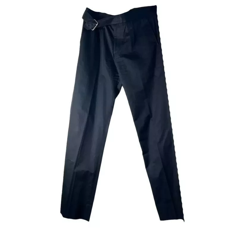 Other Casual Pants Other Black satin pants with side buckle belt