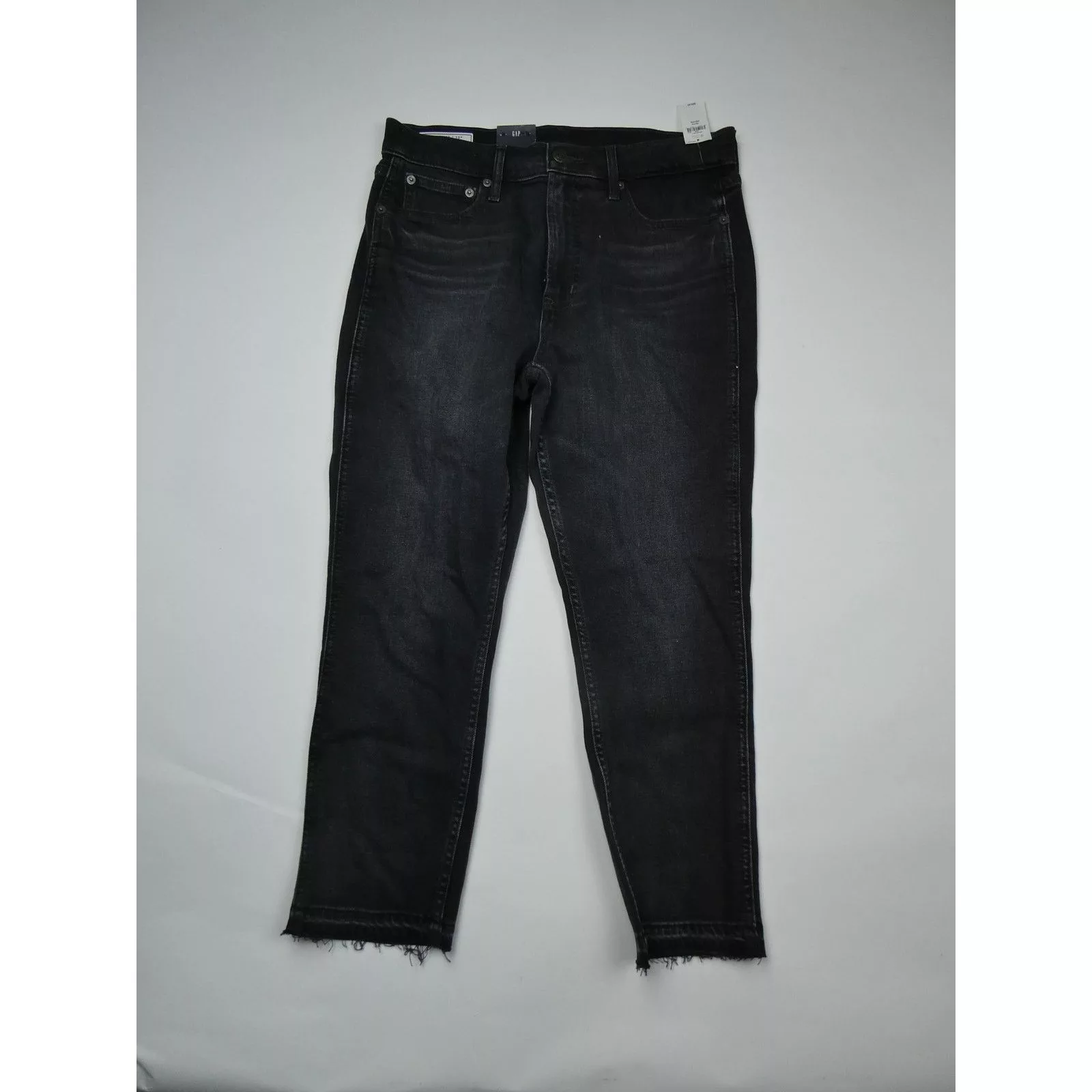 Gap Jeans GAP cropped slim high rise stretch jeans, size: 30/10P black
