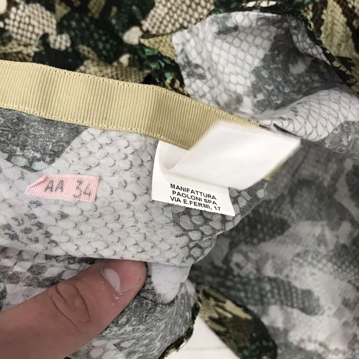 MSGM Shirts Button Ups MSGM × Vintage Msgm Shirt Snake Vintage Gray