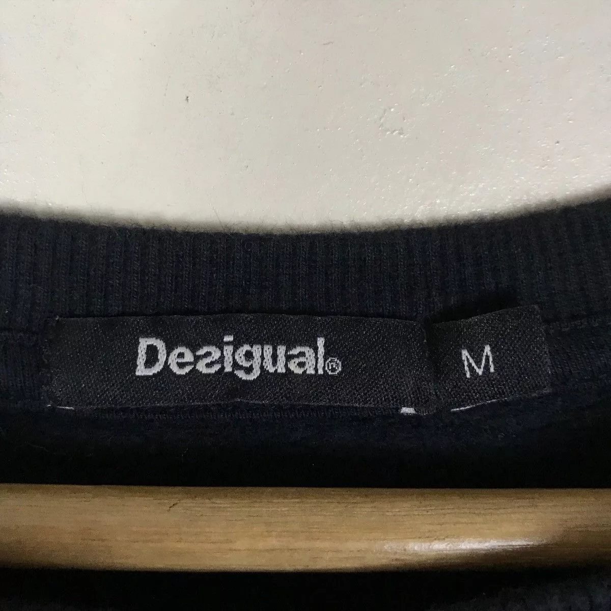 Desigual Sweatshirts Vintage Desigual Tiger Graphic Side Strings Pullover Jumper Black
