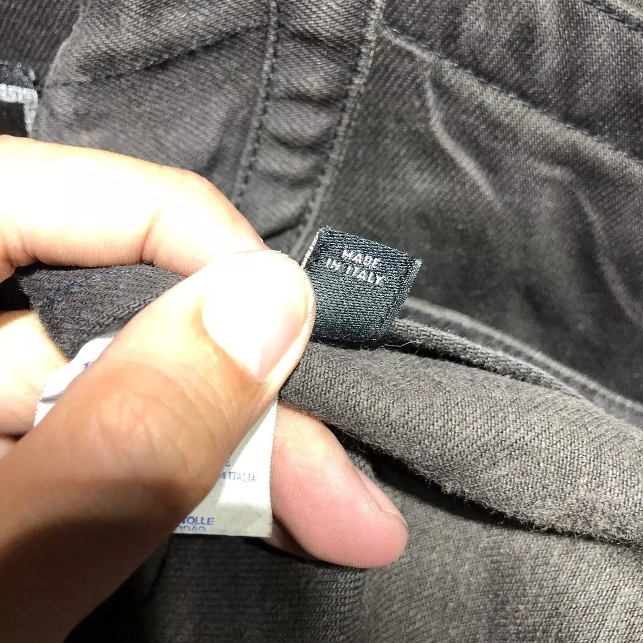 Versace Denim Jackets Versace Embroidered Logo Denim jacket Black