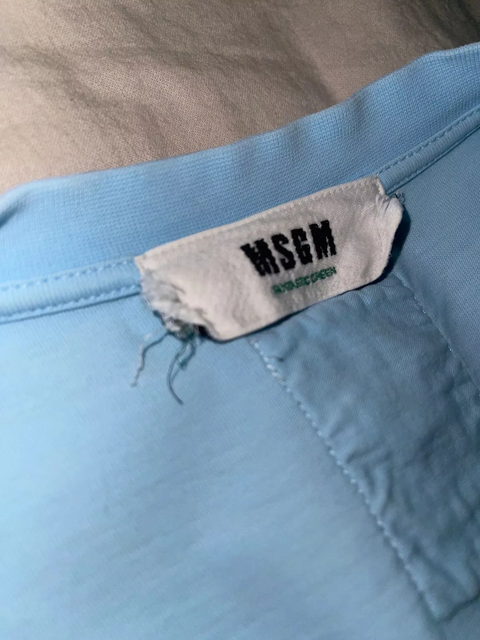 MSGM Short Sleeve T Shirts MSGM T-shirt Blue
