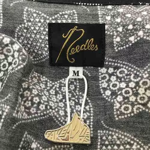 Needles Shirts Button Ups Needles Shirt Papillon pattern short sleeve Black