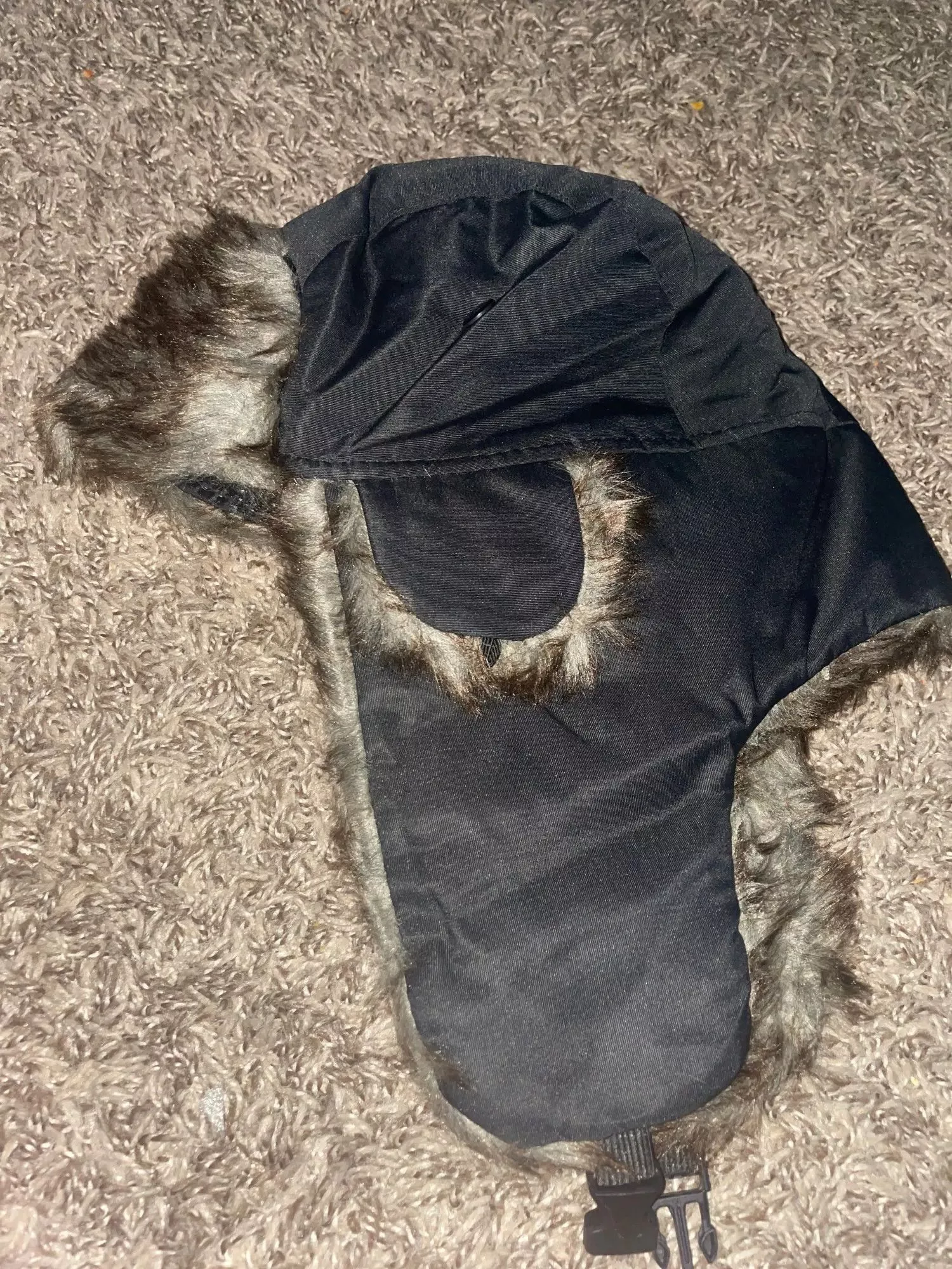 Designer Hats Designer × Japanese Brand Ushanka Warm ski hat with ears Black Avant-Garde