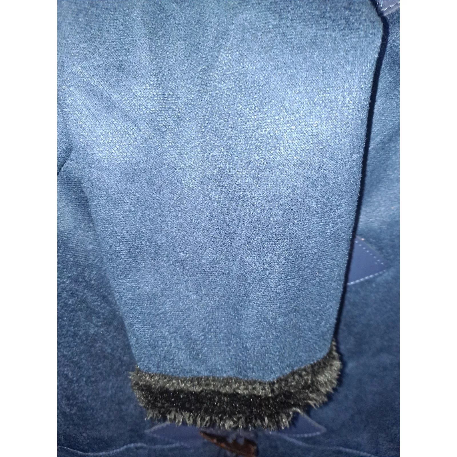Other Jackets Other Fleece Lined Blue Hooded Lightweight Hook and Loop Coat