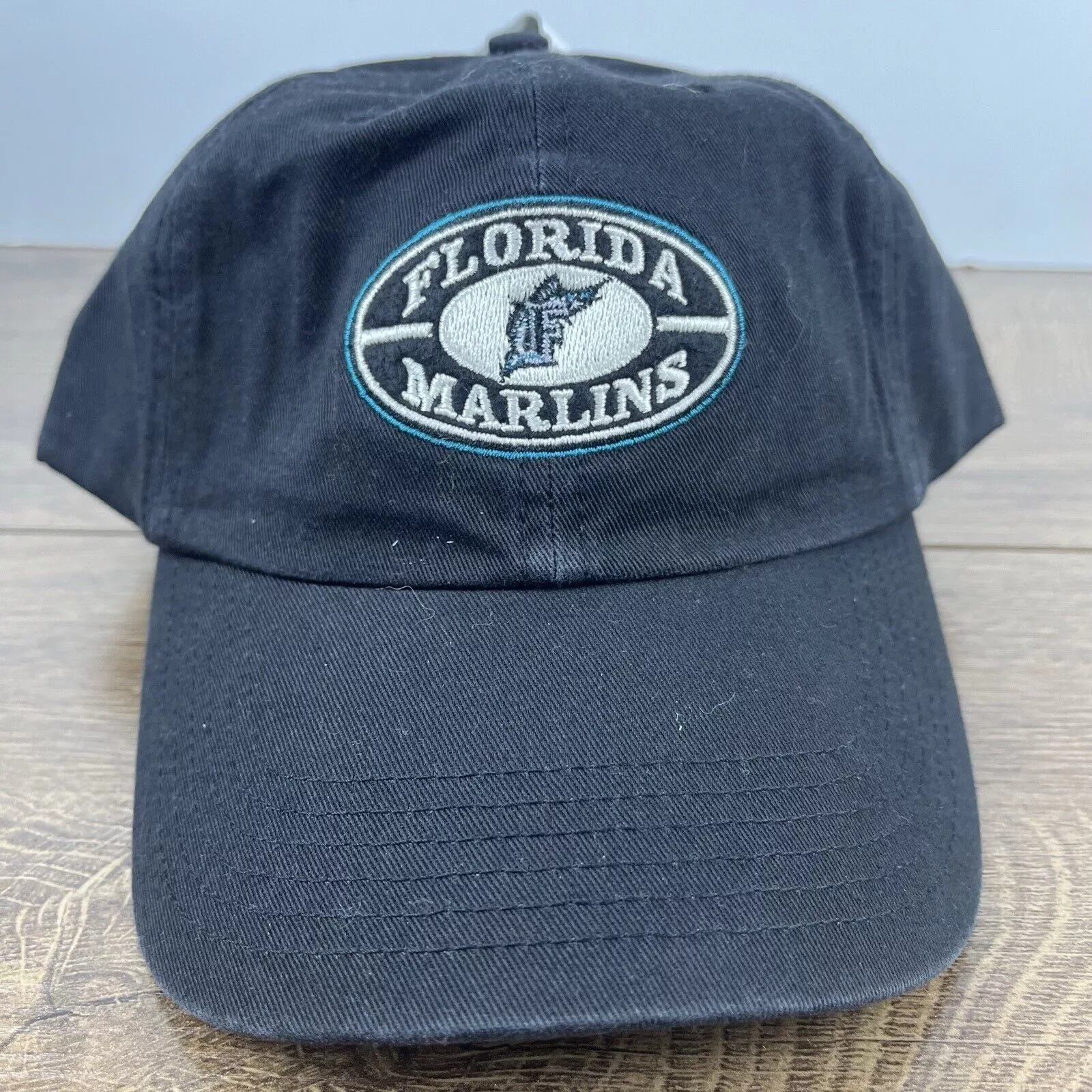 Other Hats Other Florida Marlins MLB Hat Marlins Black Hat Adjustable Black A