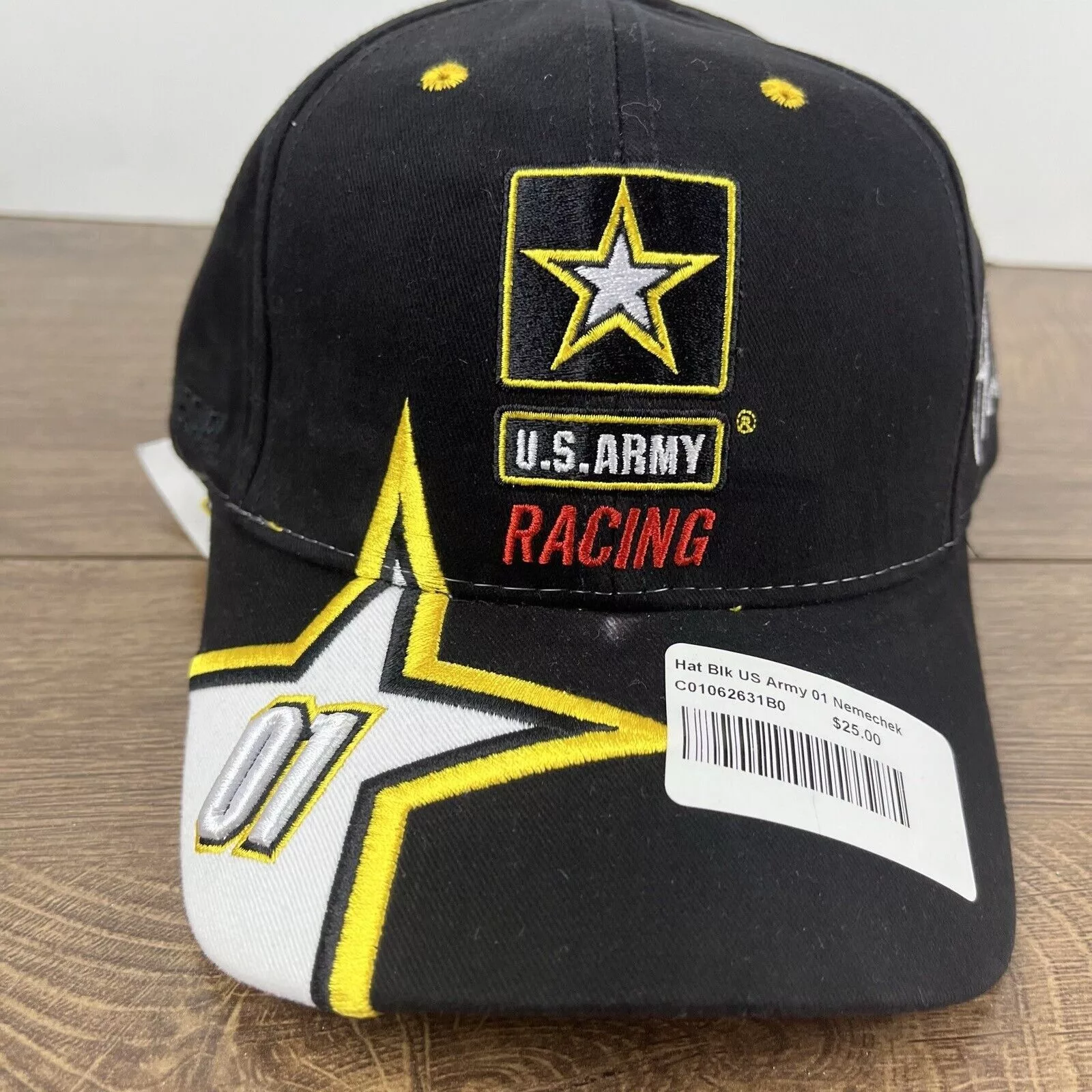 Other Hats Other US Army Racing 01 Hat Black Cap Hat Adjustable Hat Black NAS