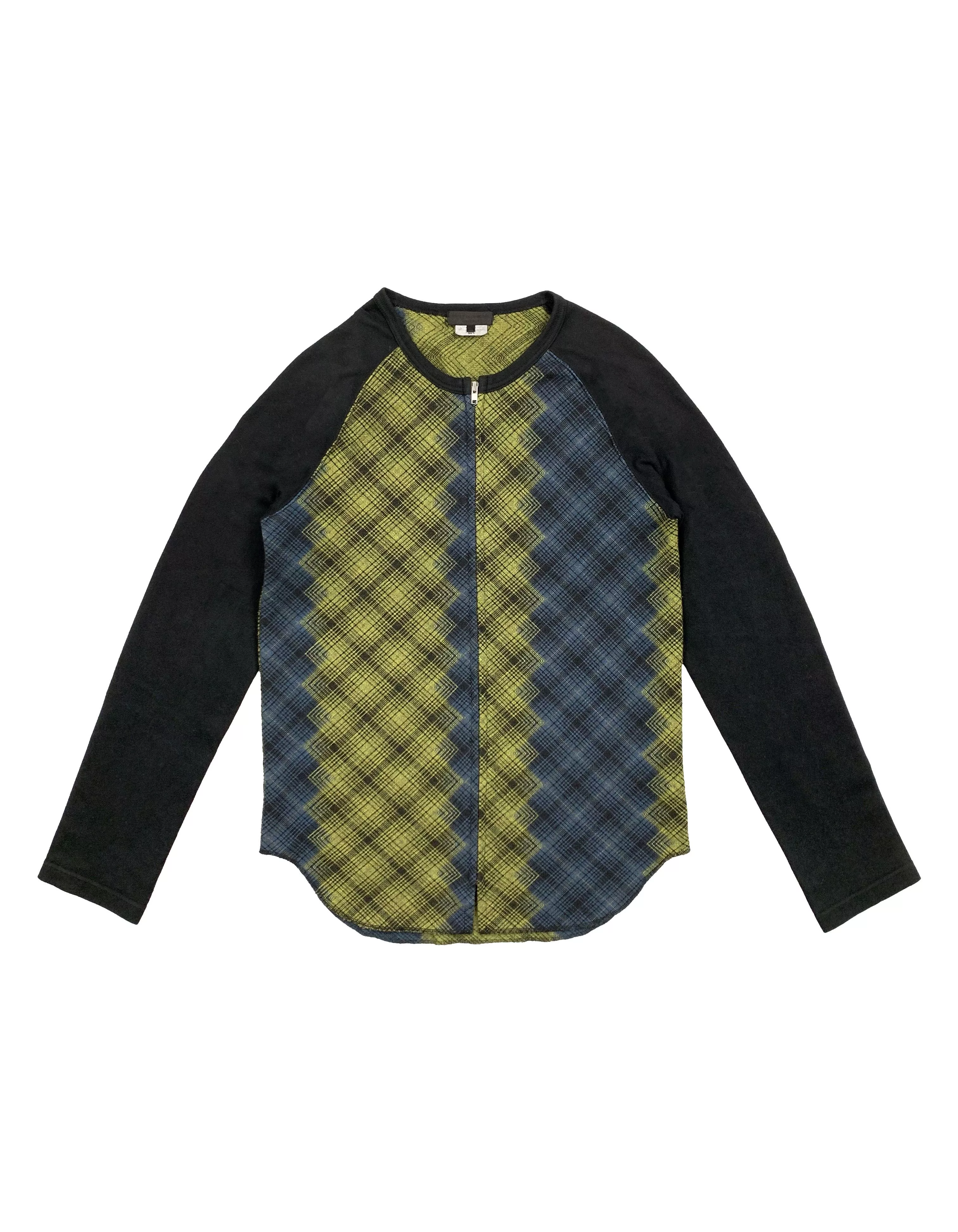 Comme des Garcons Sweaters Knitwear Comme des Garcons × Comme des Garcons Homme Plus 2012 Plaid Zip Knit Cardigan Multi