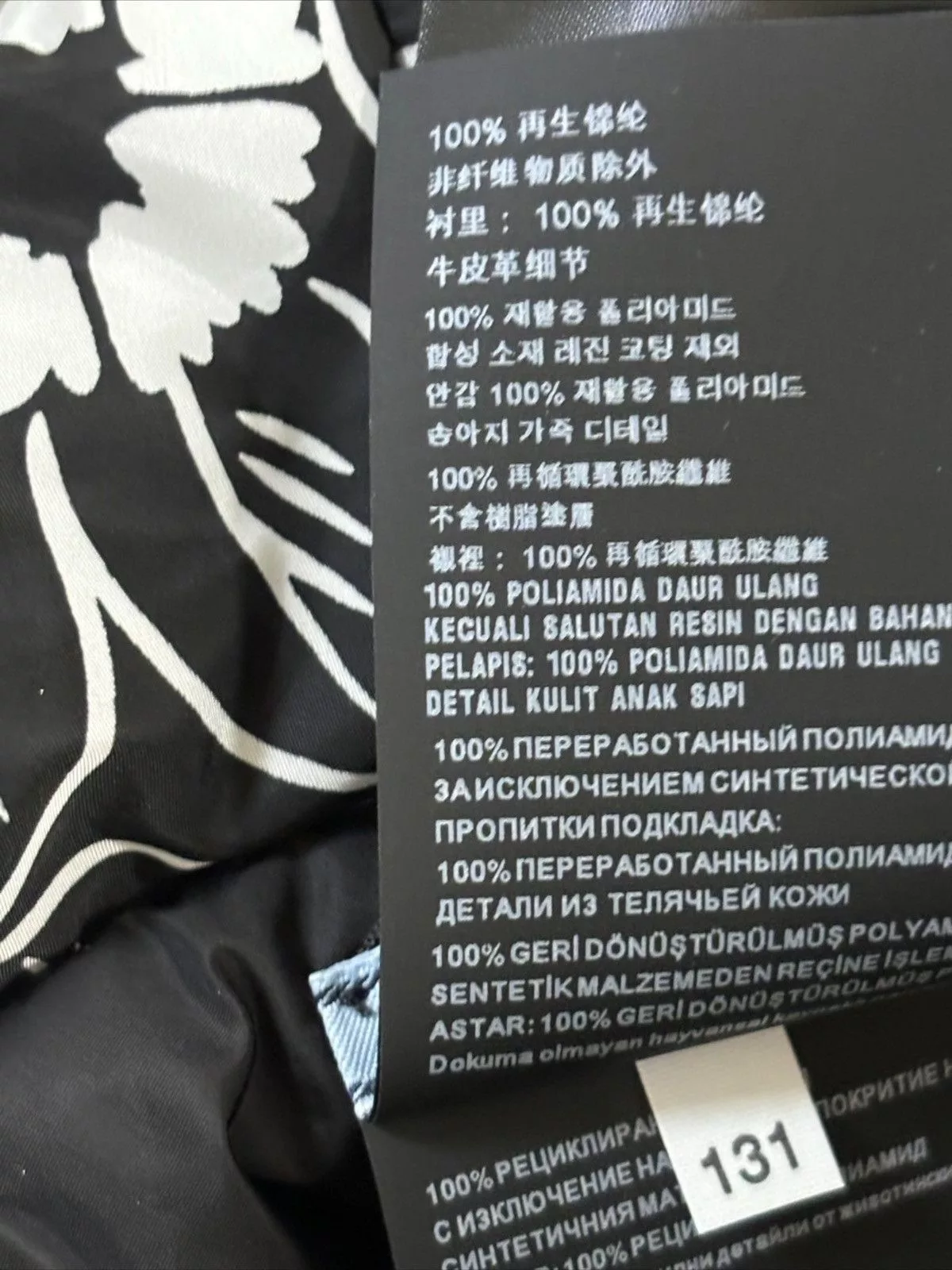Prada Hats Prada Printed Nylon Bucket Hat Black
