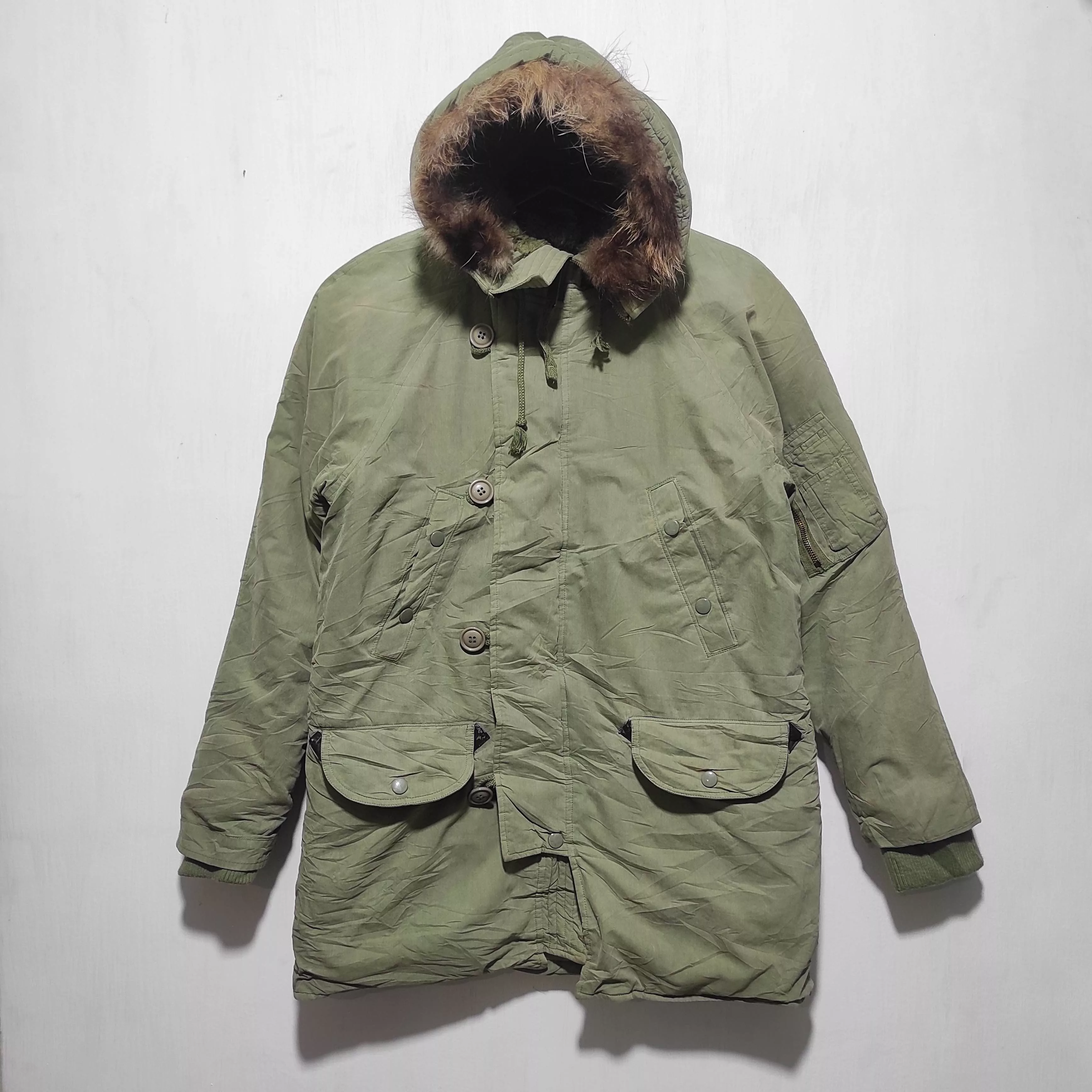 Other Parkas Other Intan Baju Parka Fur hoodie Jacket Green Streetwear