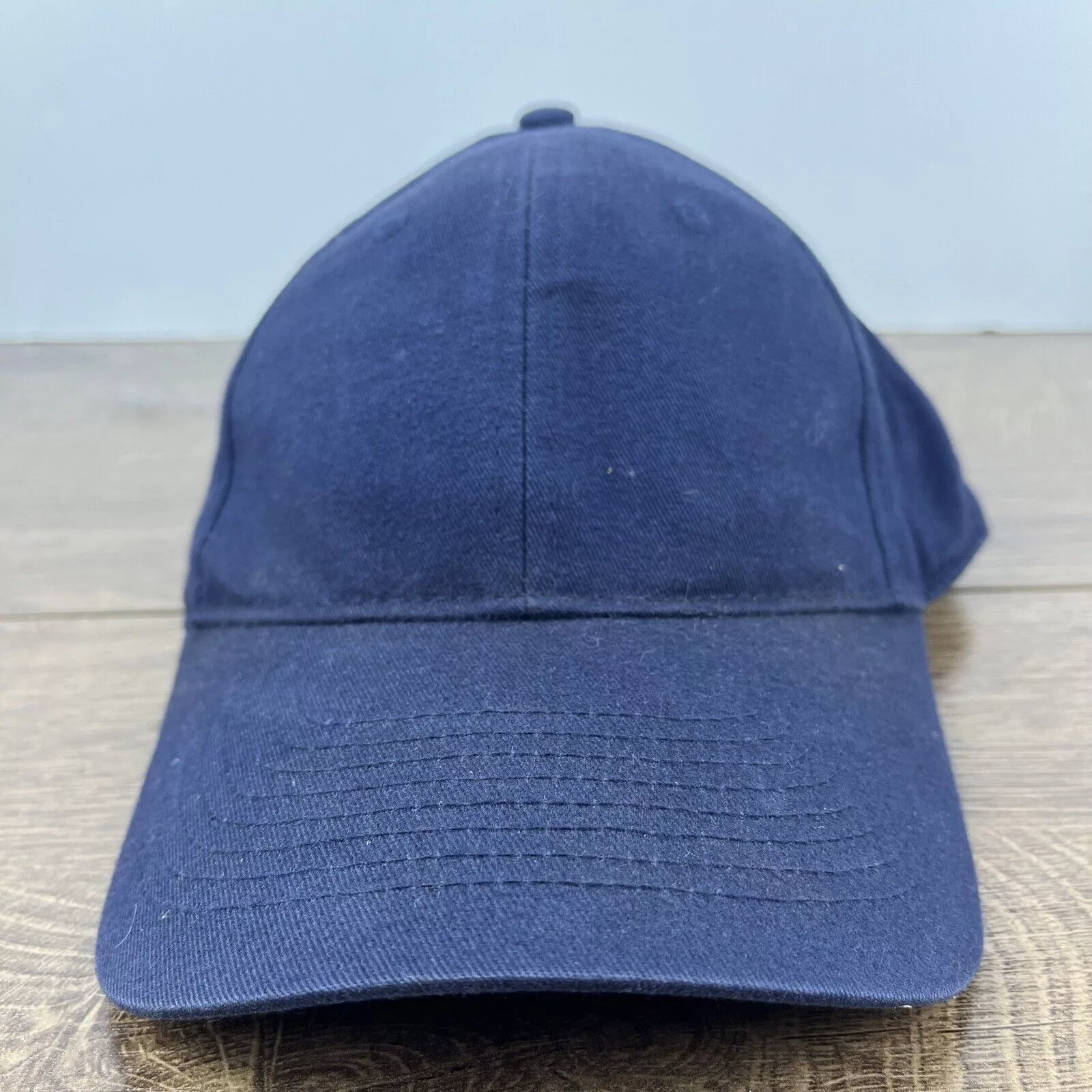 Other Hats Other Plain Navy Blue Hat Blue Adjustable Hat Blue Adult Size Base