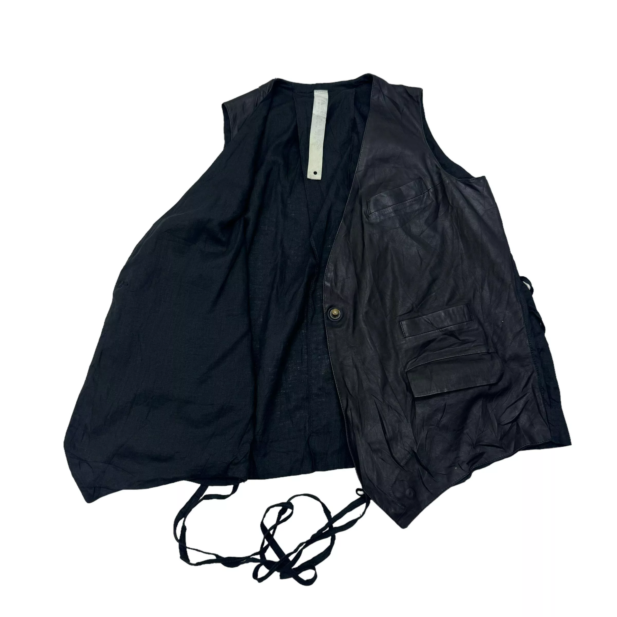 Isaac Sellam Experience Vests 🔥ISAAC SELLAM EXPERIENCE LAMBSKIN BLACK VEST
