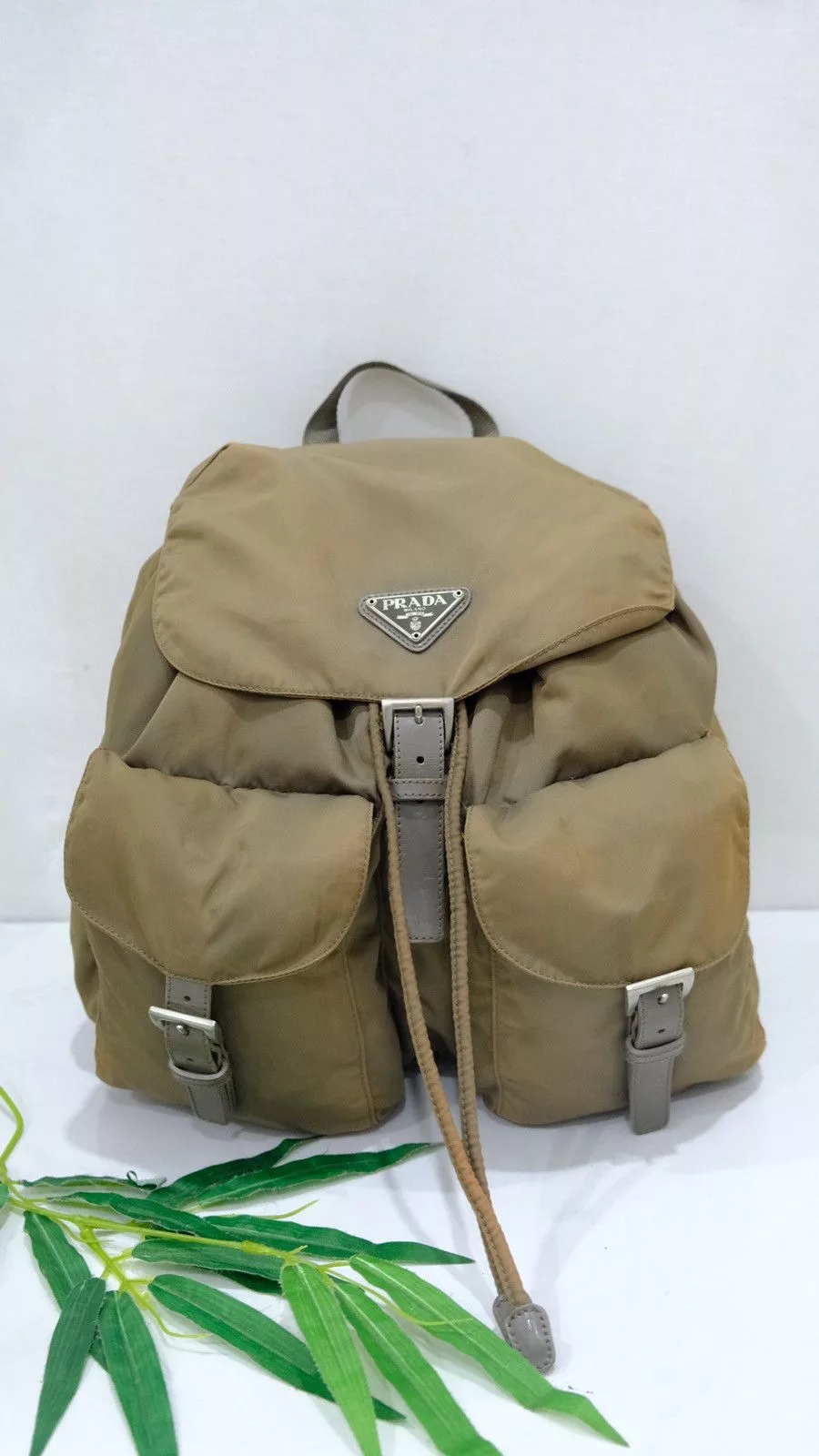 Prada Backpacks Authentic vintage Prada brown nylon backpack double pocket