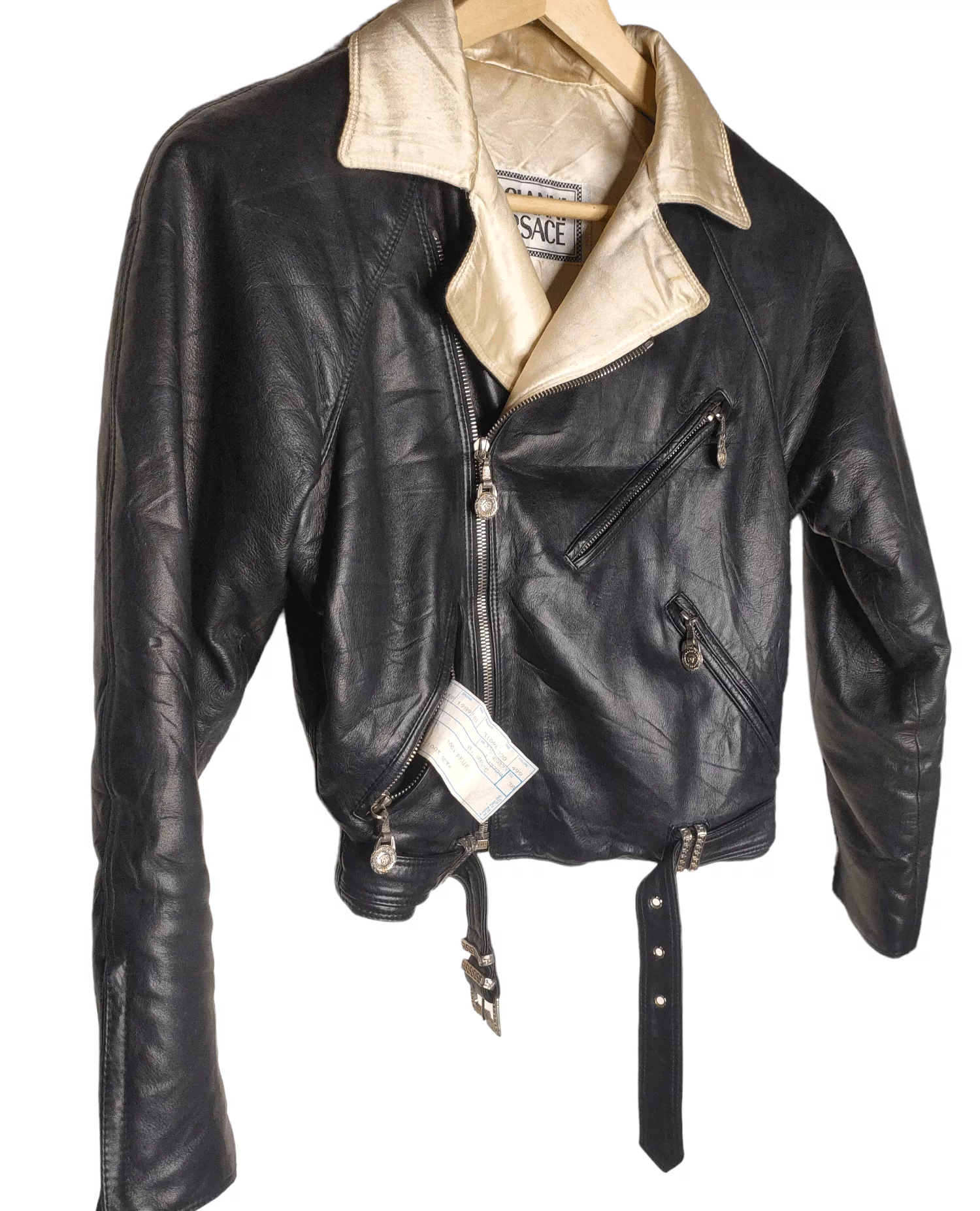 Versace Leather Jackets 💥OFFER 💥 Gianni Versace 80s Leather Jacket Black Vintage