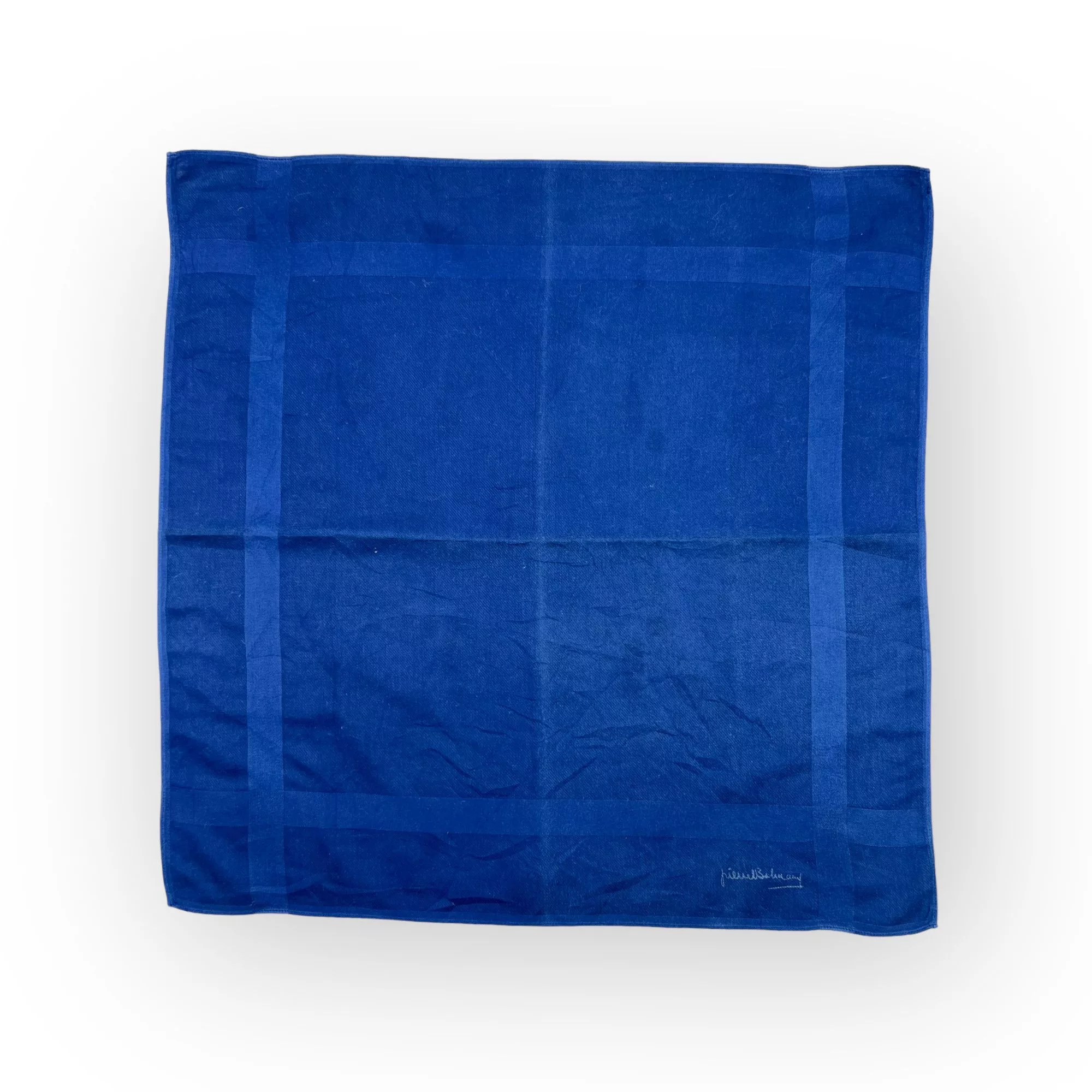 Designer Ties Pocketsquares Designer × Pierre Balmain Pierre Balmain Handkerchief Neckerchief Bandana Pocketsquare Blue