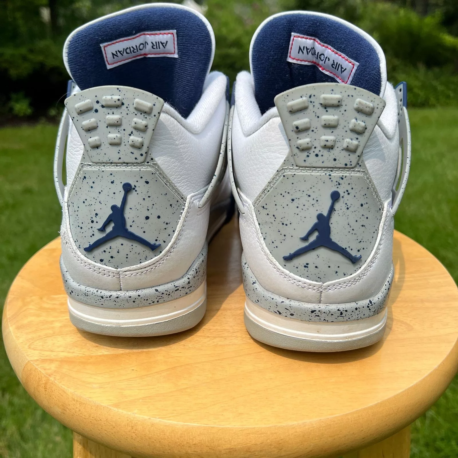 Jordan Brand Low Top Sneakers Jordan Brand × Nike Nike Air Jordan 4 Retro Midnight Navy Men's Shoes - Size 11 White