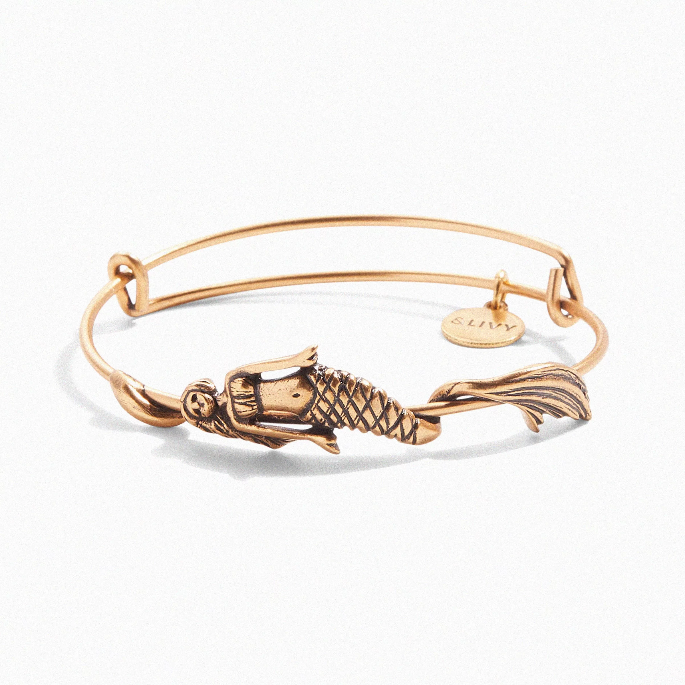Mermaid Symbol Wrap Expandable Bangle